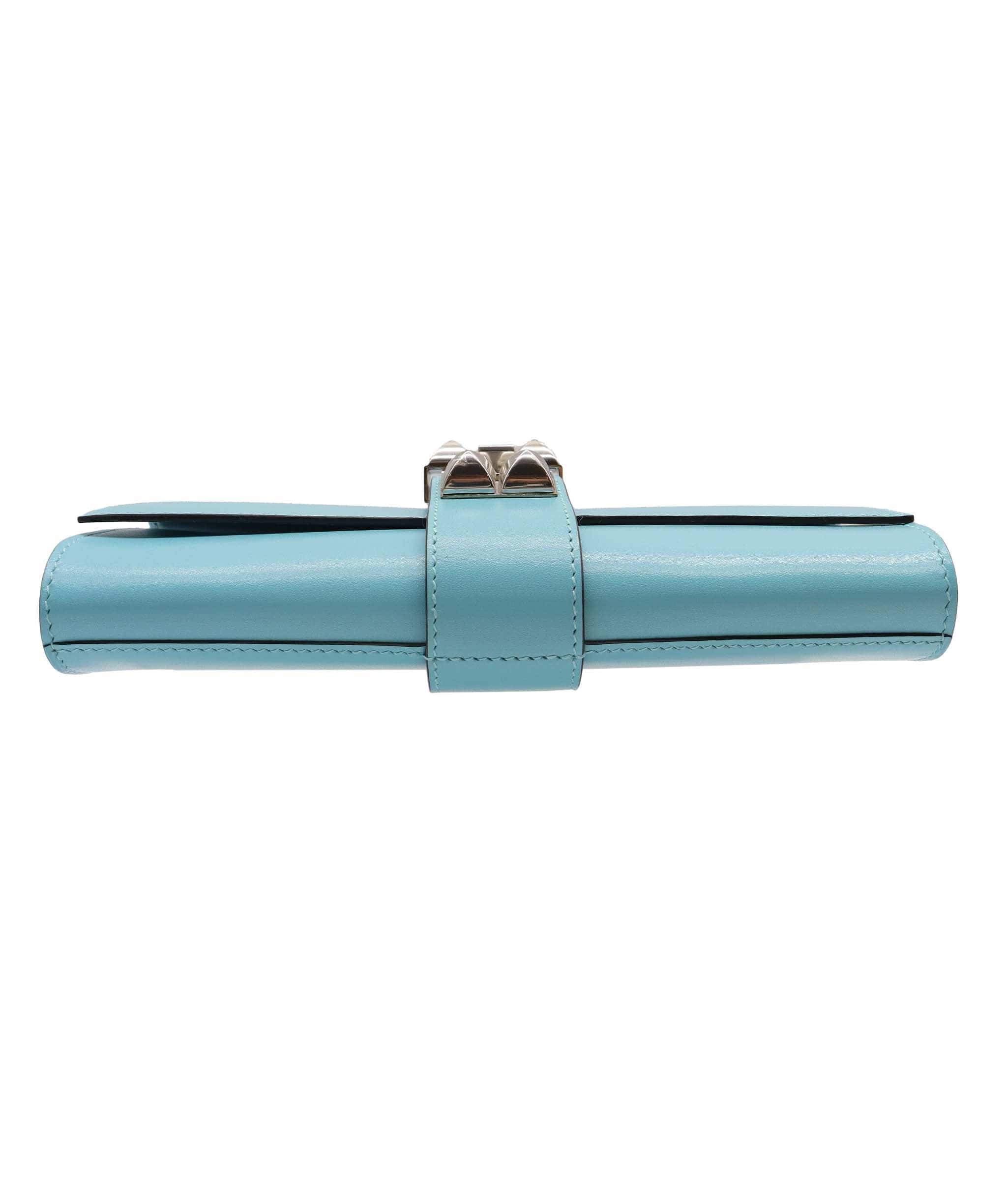 Hermès Medor Blue Atoll Box PHW Stamp X DXBS6083