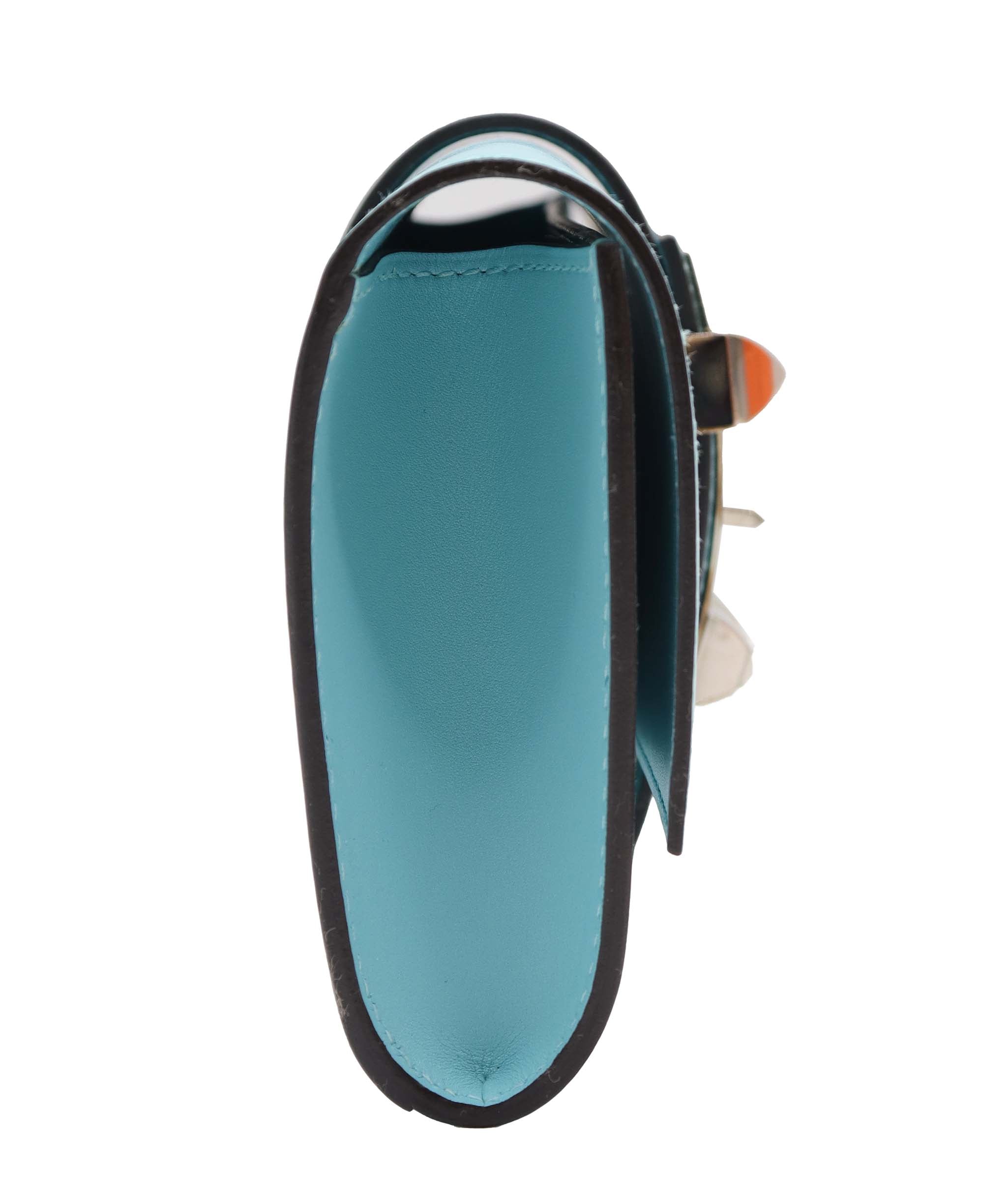 Hermès Medor Blue Atoll Box PHW Stamp X DXBS6083