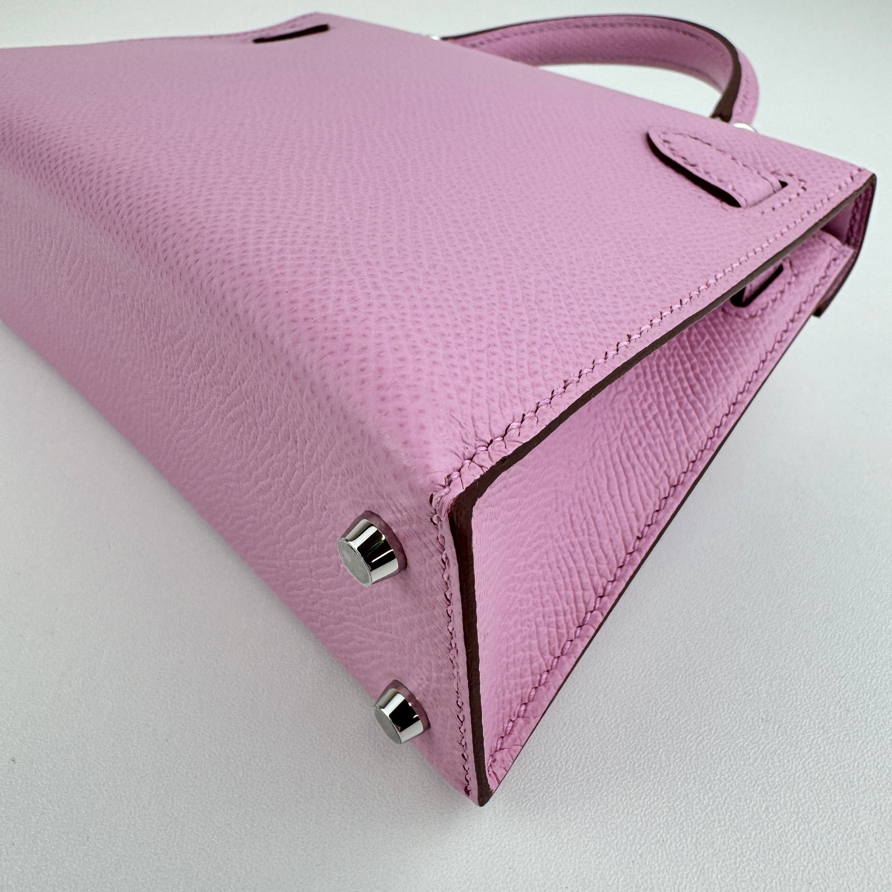 Hermès Mini kelly Mauve sylvester Epsom PH B-336202