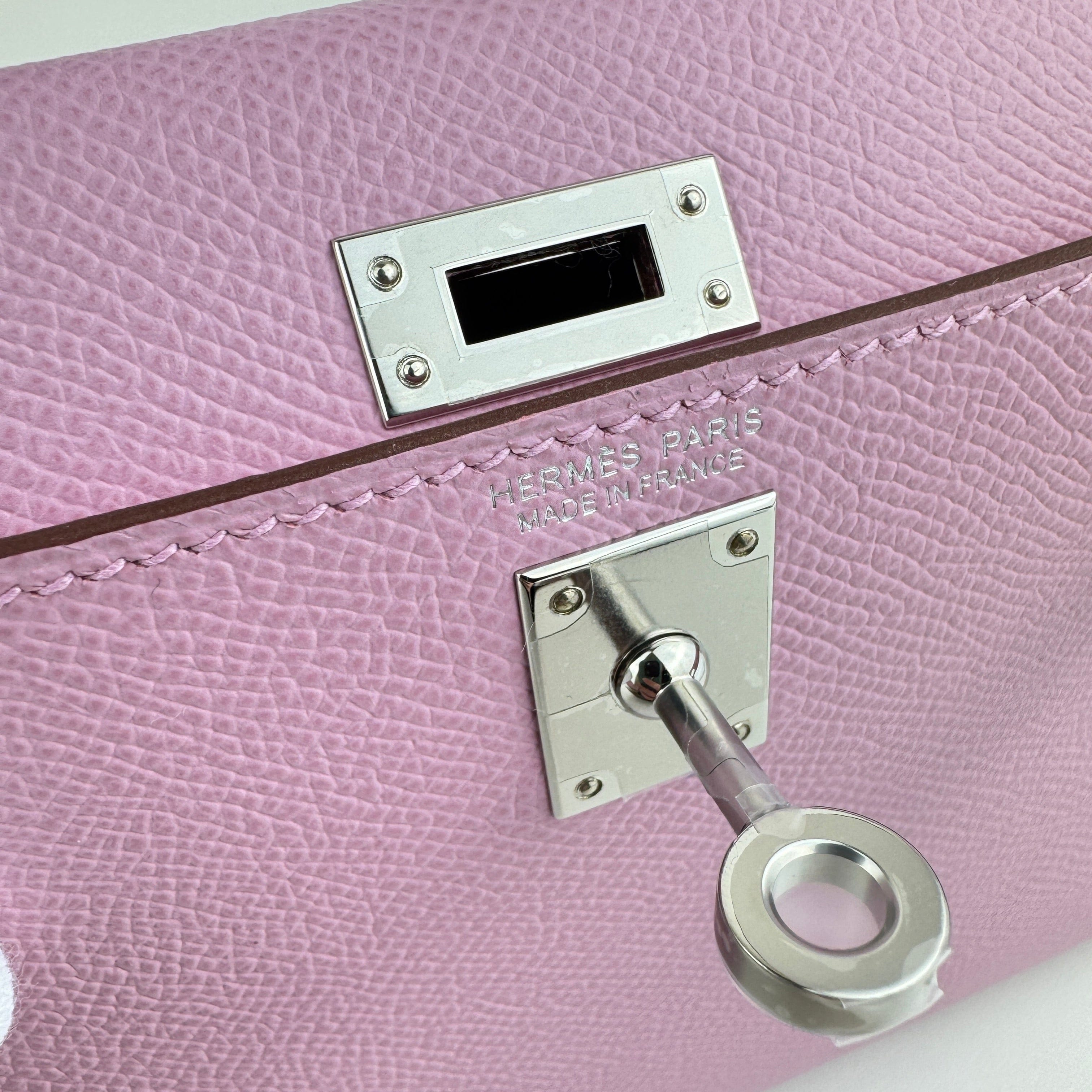 Hermès Mini kelly Mauve sylvester Epsom PH B-336202