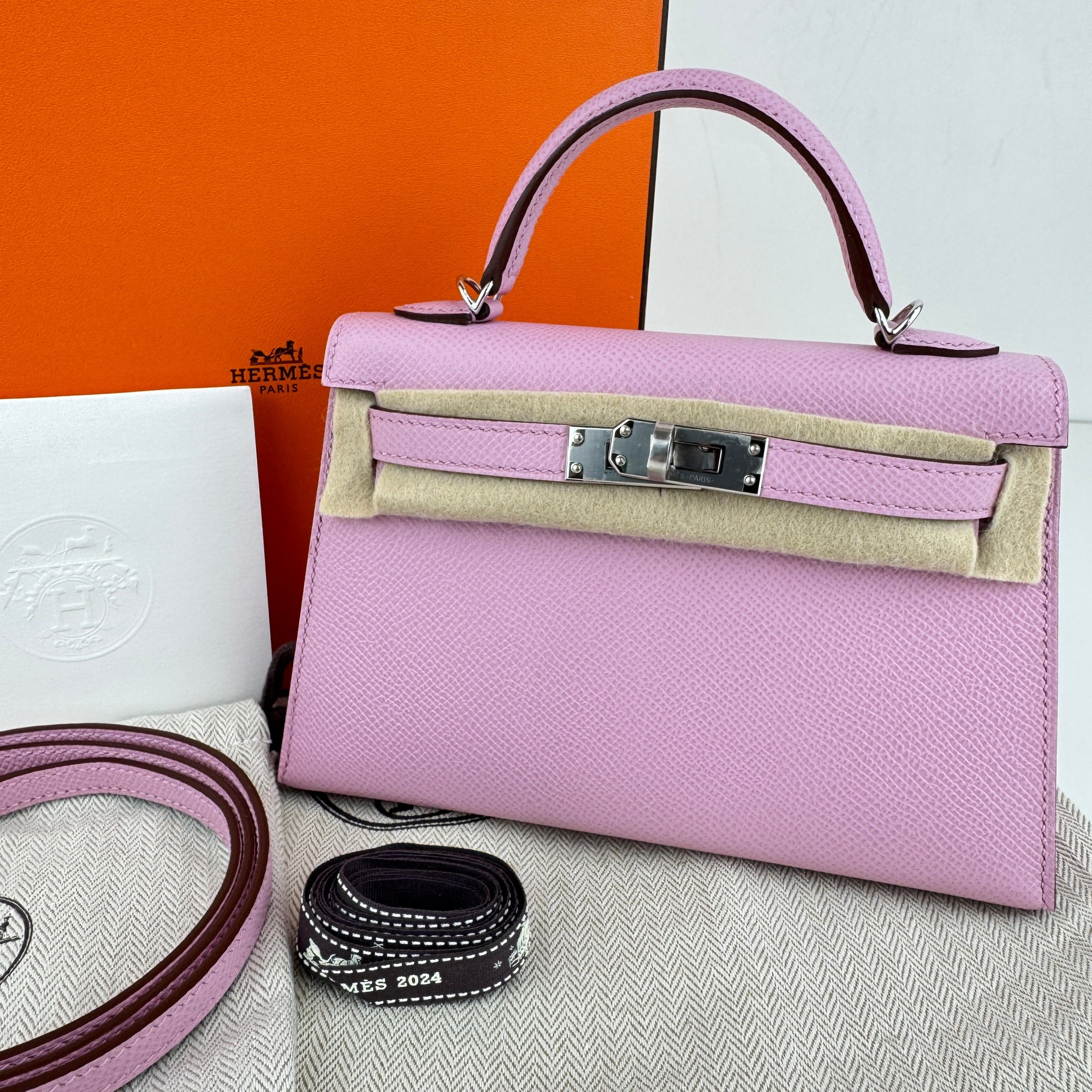 Hermès Mini kelly Mauve sylvester Epsom PH B-336202