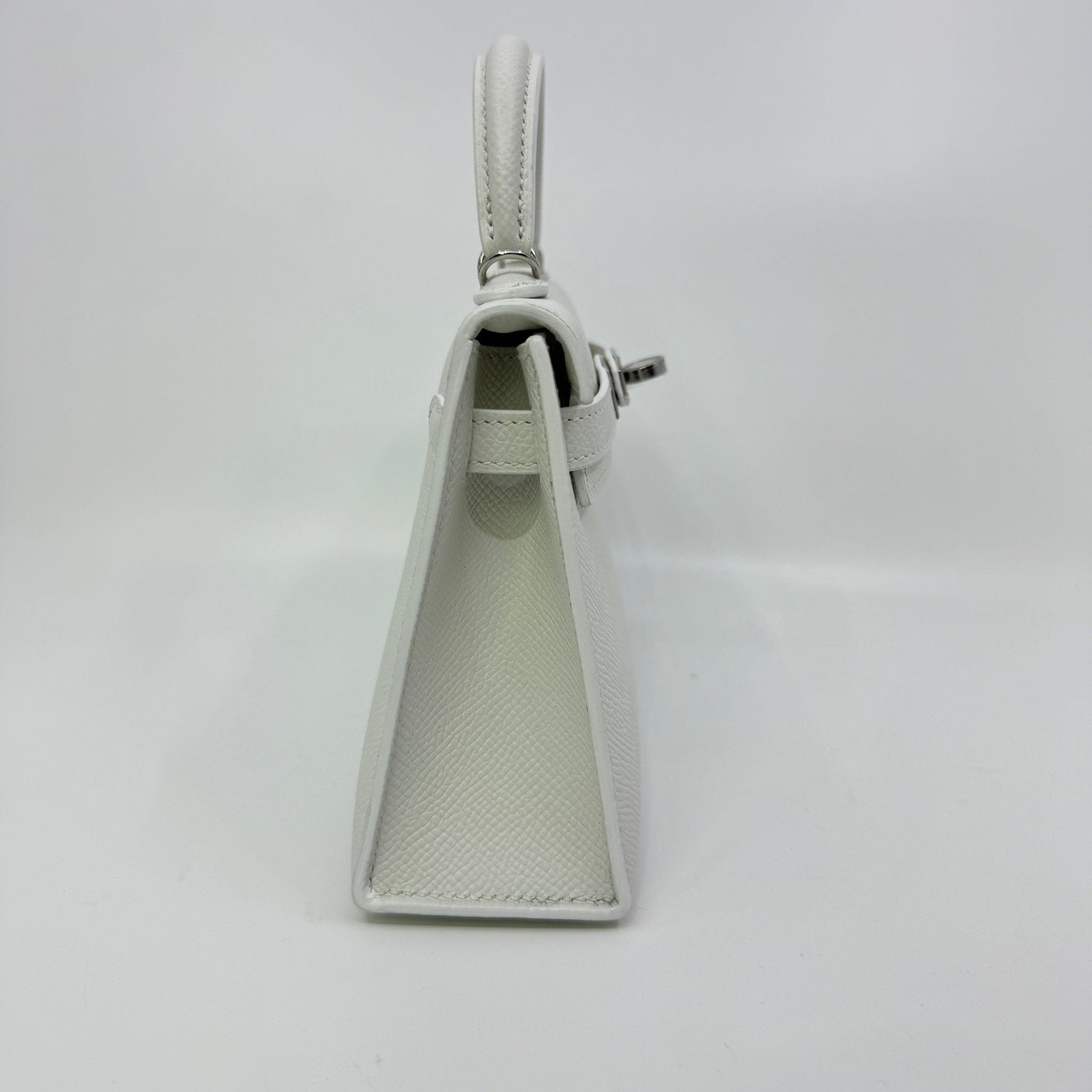Hermès Mini kelly New white Epsom PHW K B-332753