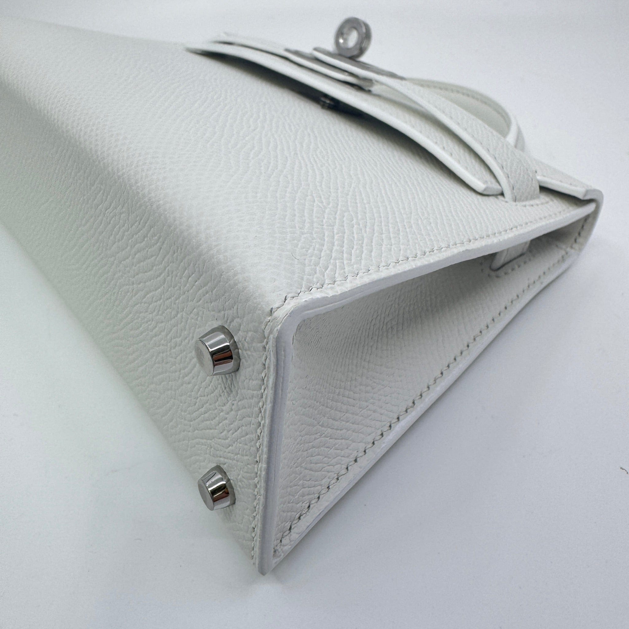 Hermès Mini kelly New white Epsom PHW K B-332753