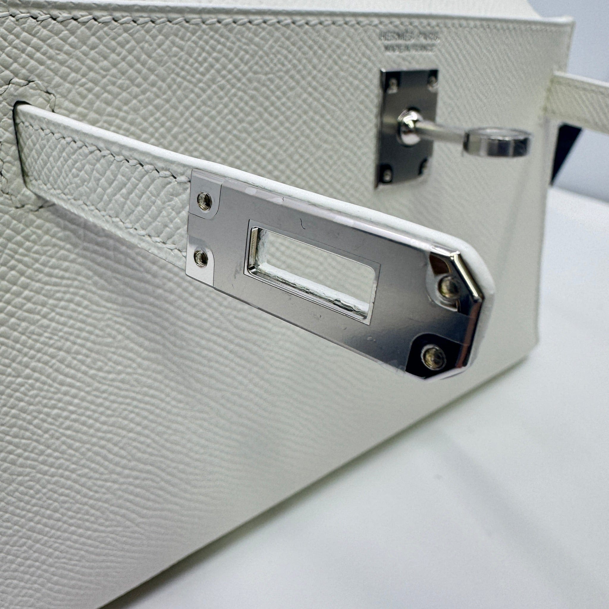 Hermès Mini kelly New white Epsom PHW K B-332753
