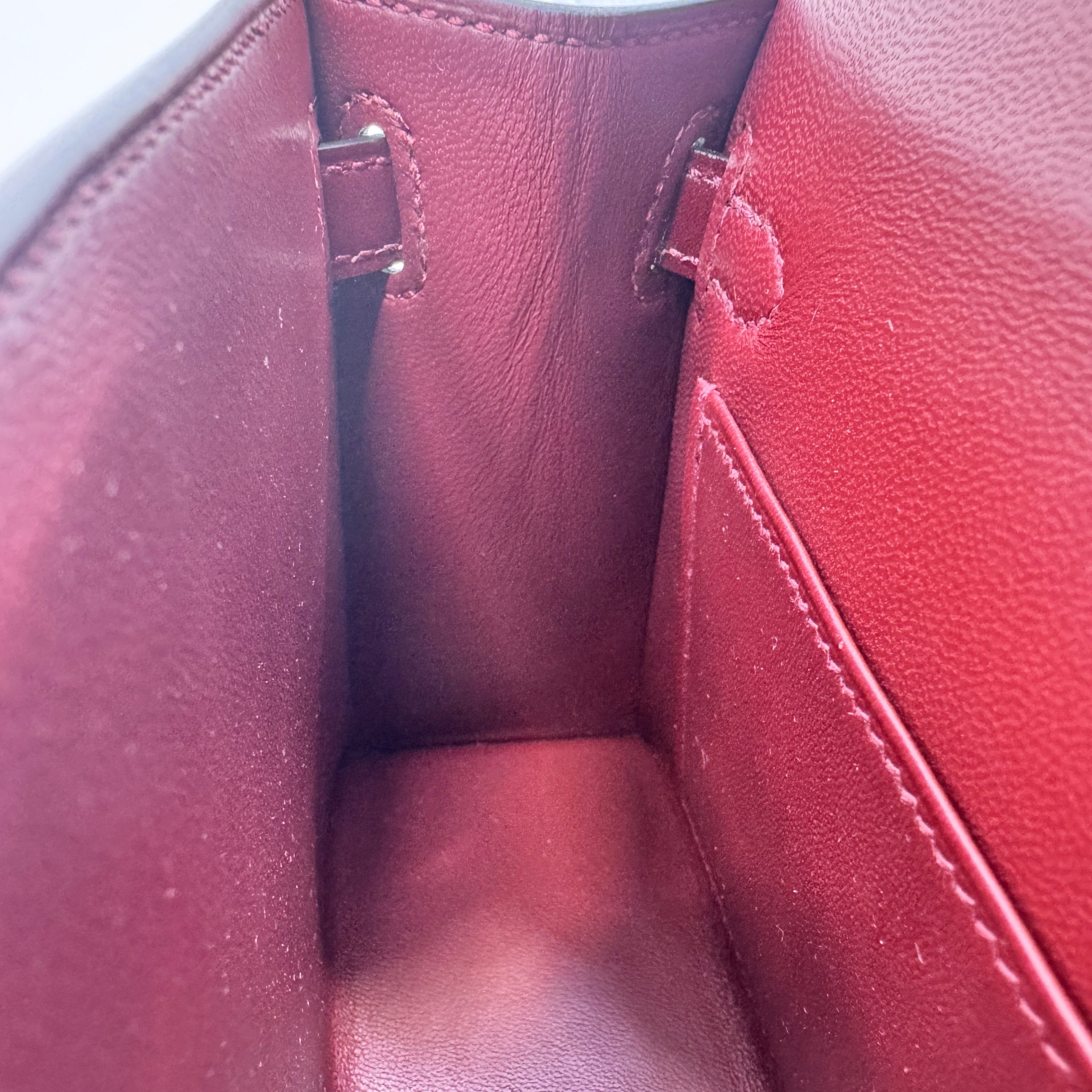 Hermès Mini kelly Rouge H Box calf GHW W B-332517