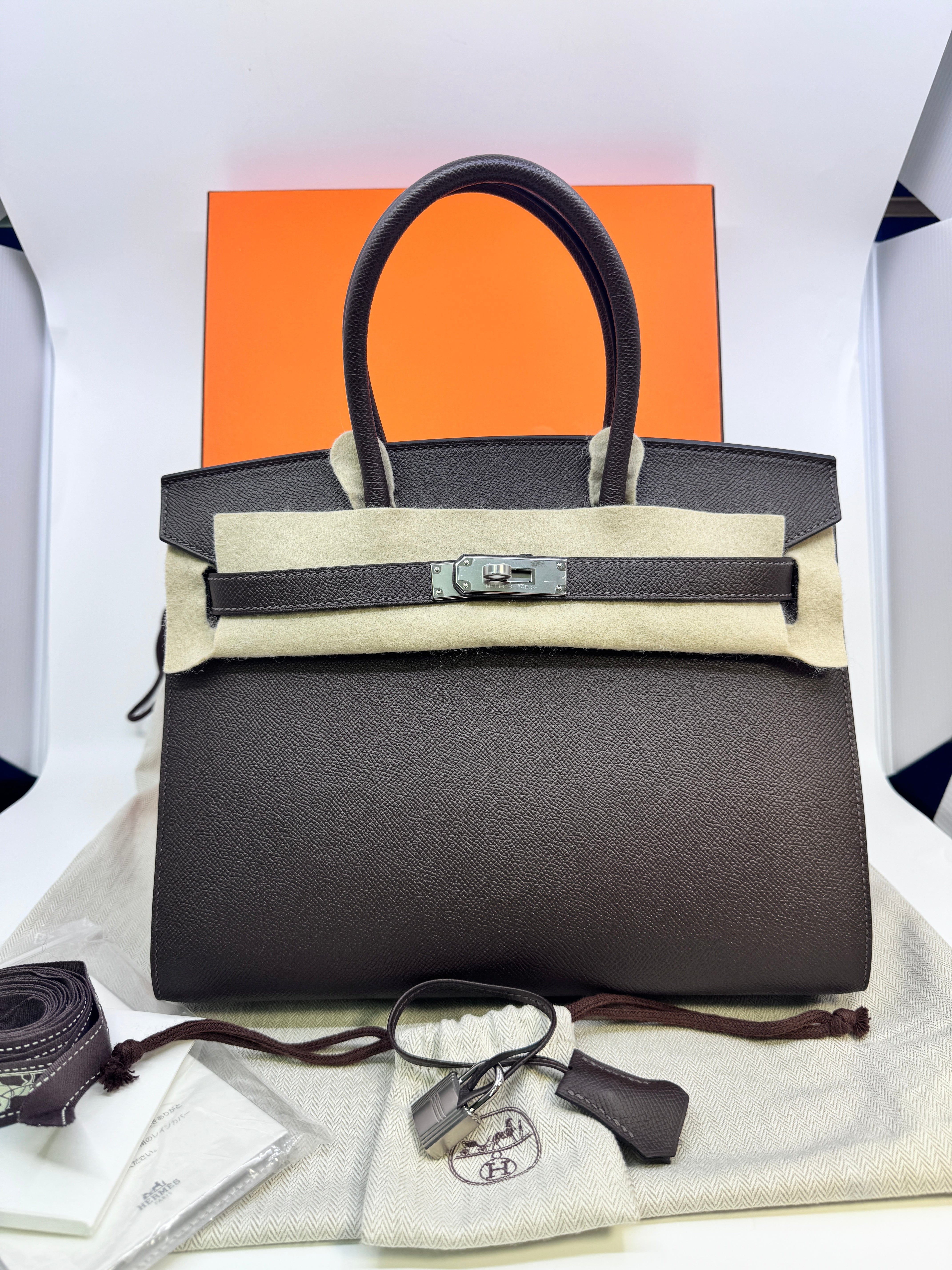 Hermès Mini kelly Rouge H Box calf GHW W B-332541