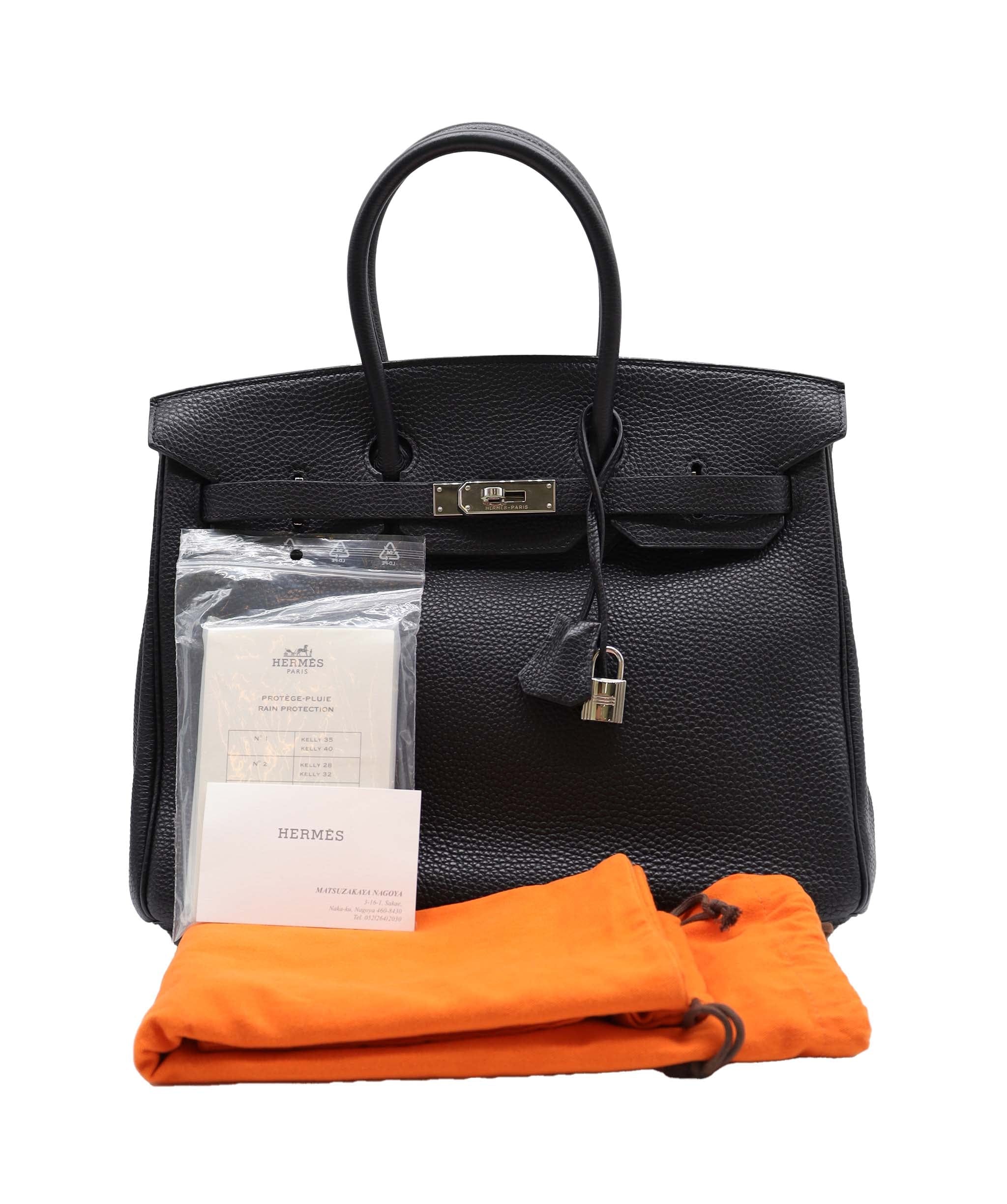 Hermès ON HOLD FOR GRACE HERMES BIRKIN 35 BLACK TOGO HAND BAG □I DXBS4148