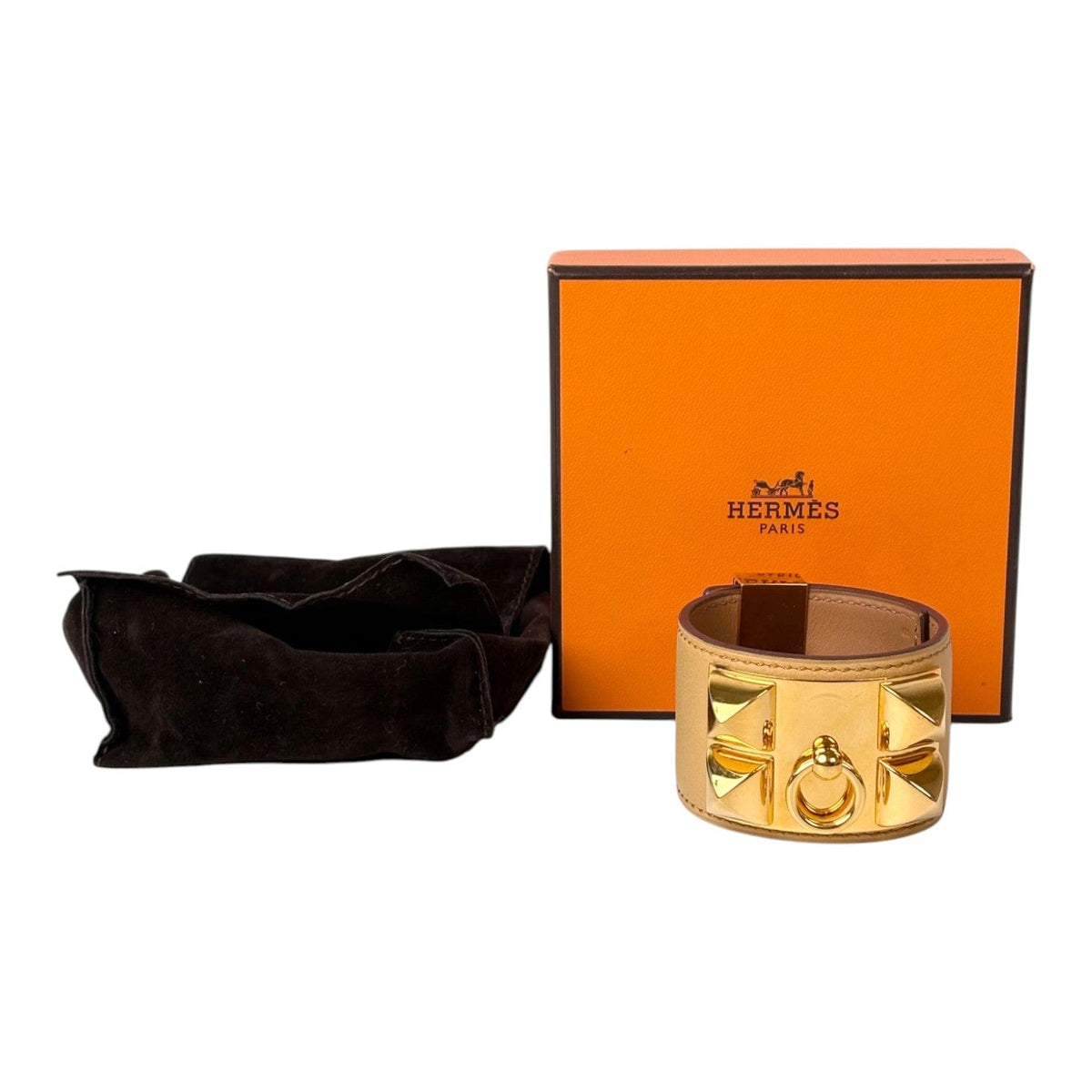 Hermes Hermes Juane Amber & Gold CDC Bracelet S