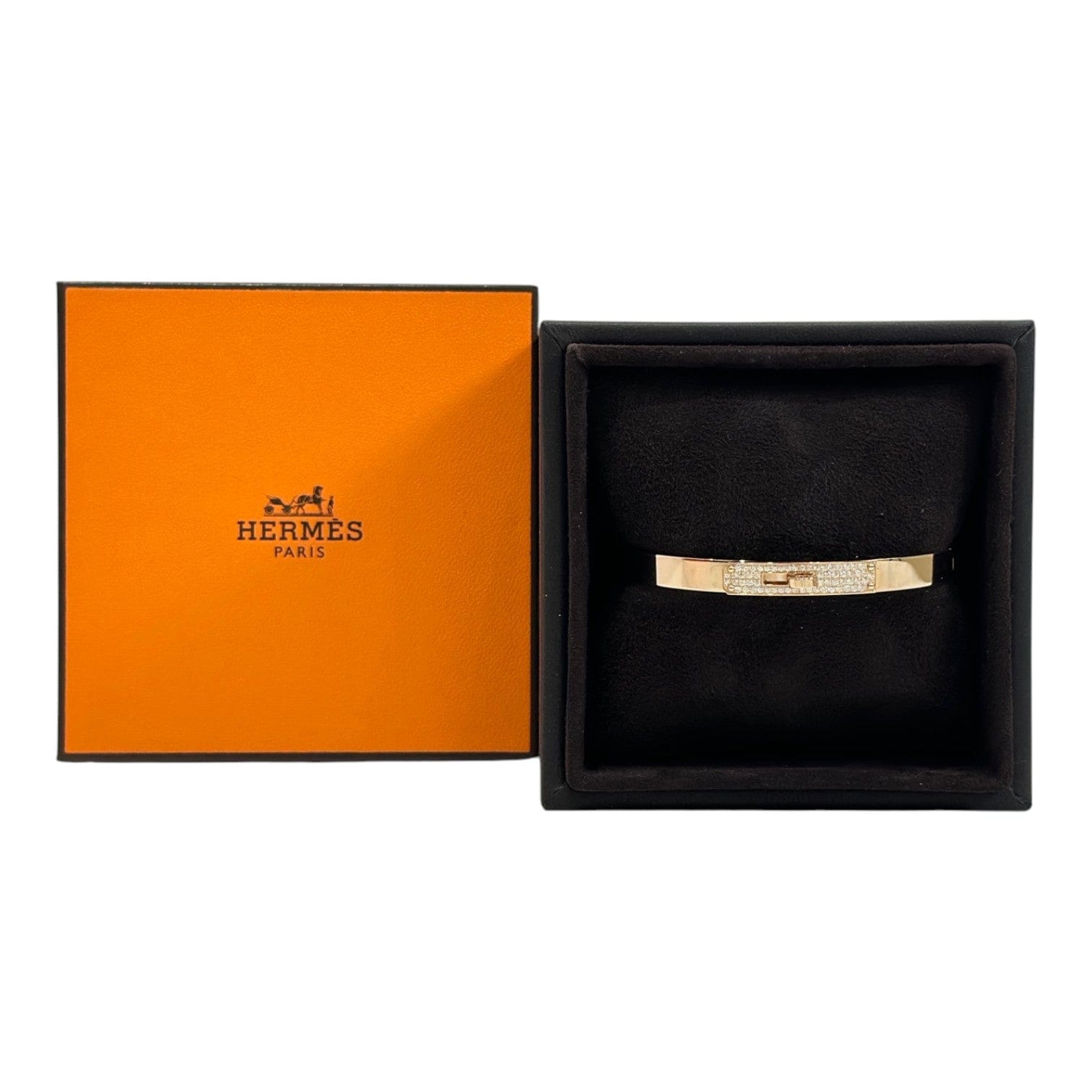 Hermes Kelly Diamond Bangle - Size SH