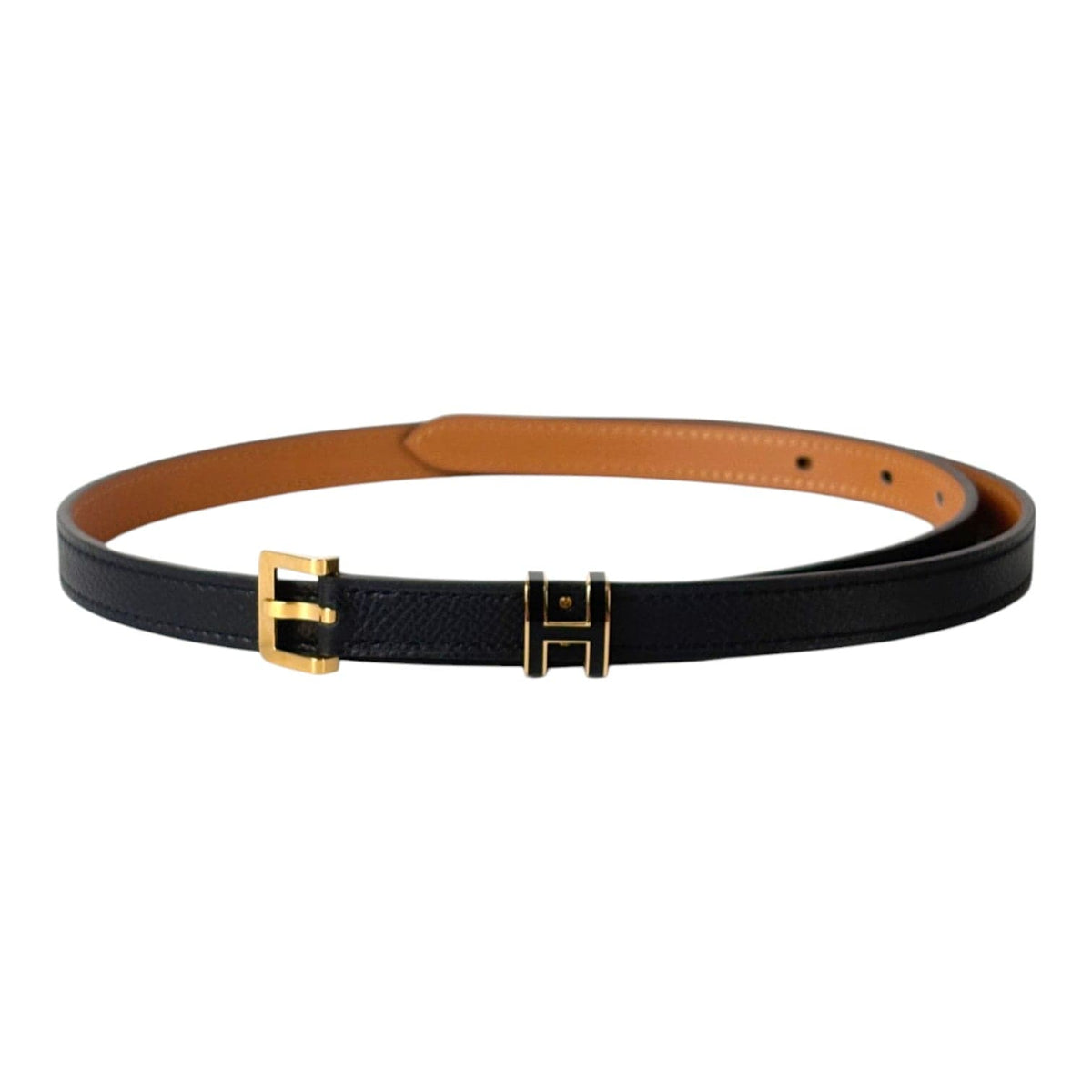 Hermes Hermes Black Pop H 15 Belt - 80cm