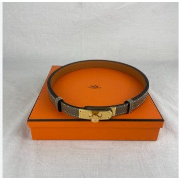 Hermes Hermes Etoupe Kelly Belt with GHW - New in Box