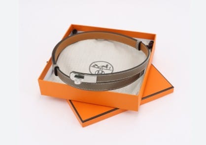 Hermes Hermes Etoupe Kelly Belt with PHW - New in Box