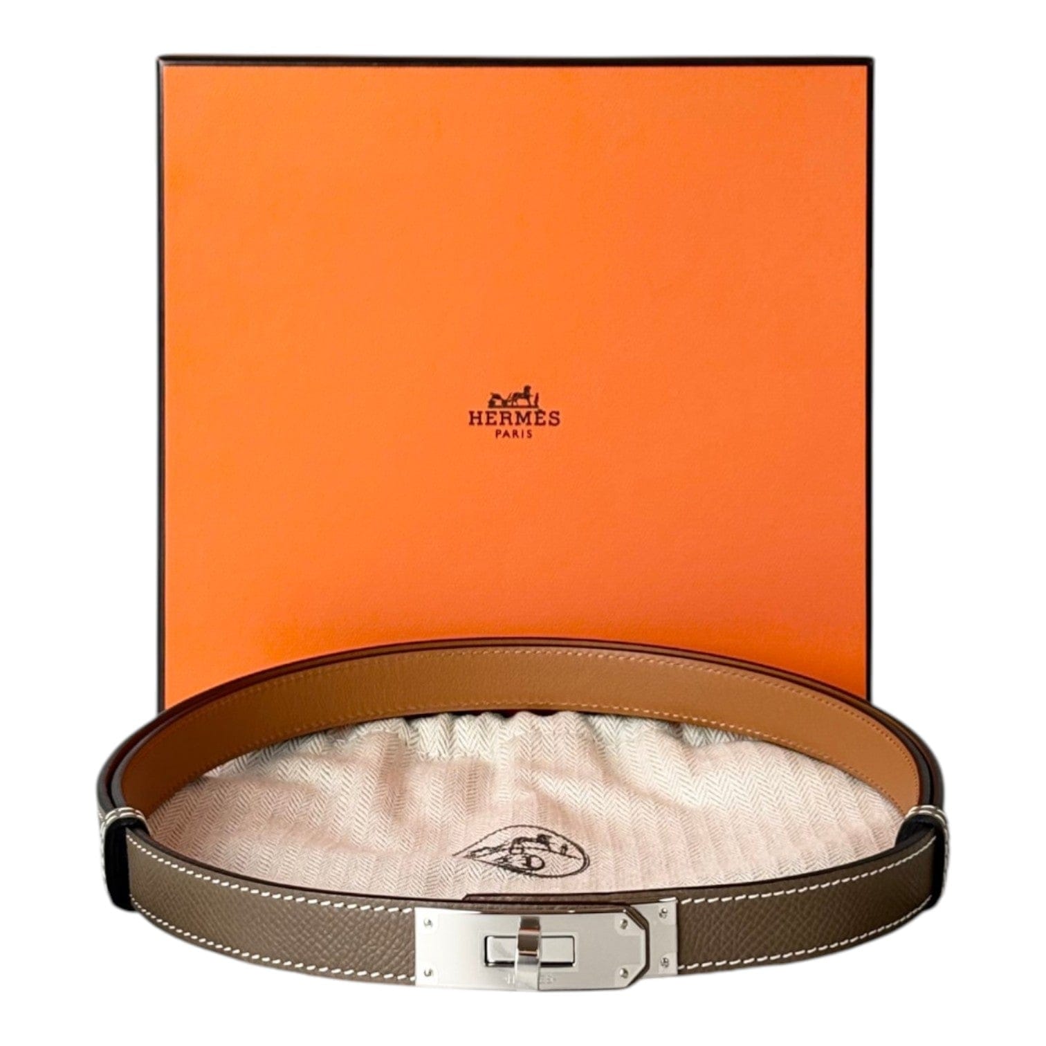 Hermes Hermes Kelly Belt Epsom Etoupe