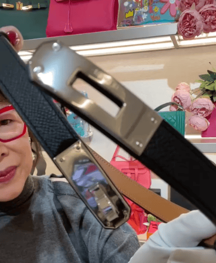 Hermes Hermes Kelly Black Epsom Belt