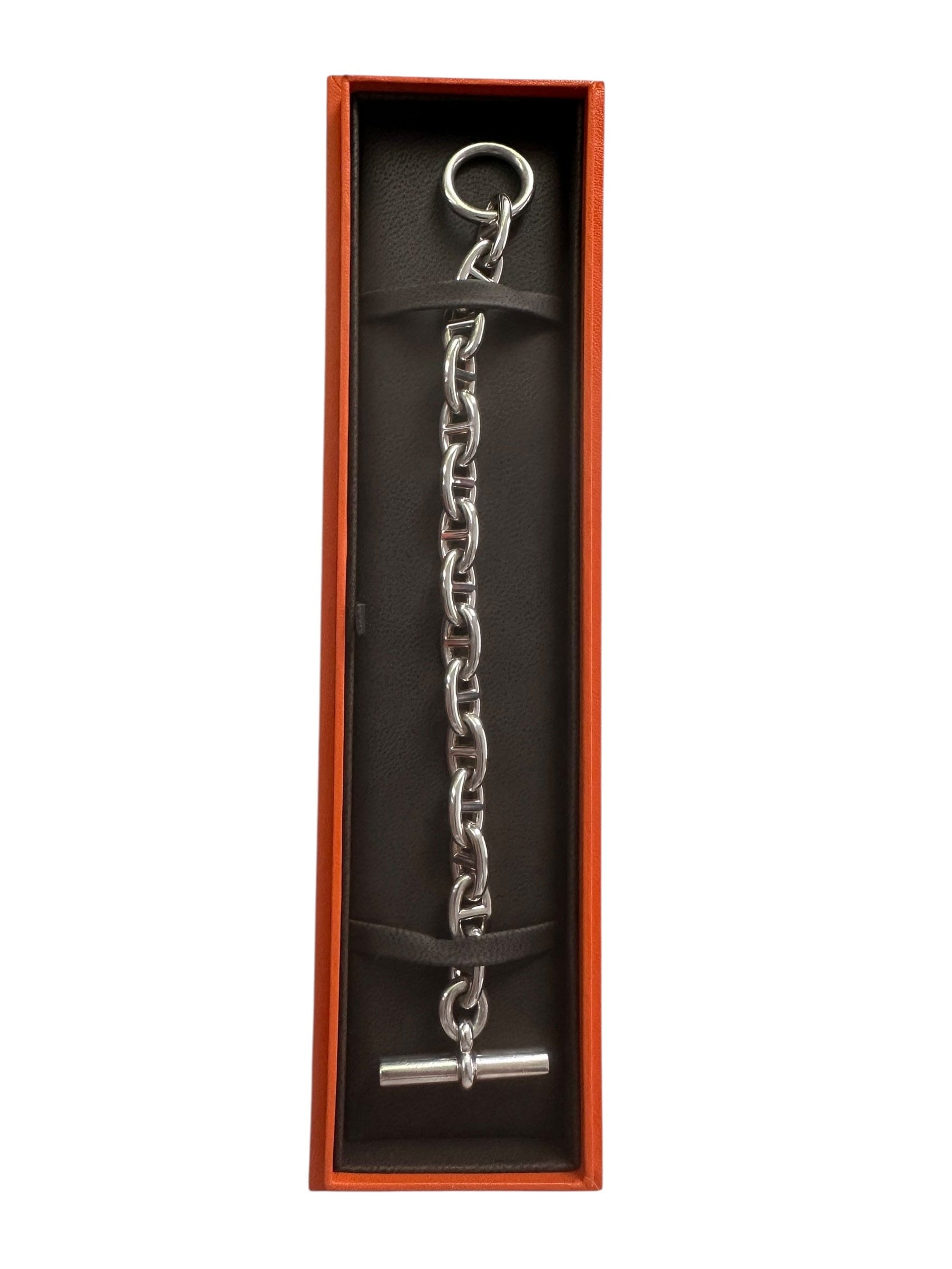 Hermes Hermes Chaine D’ancre MM Stirling Silver Bracelet