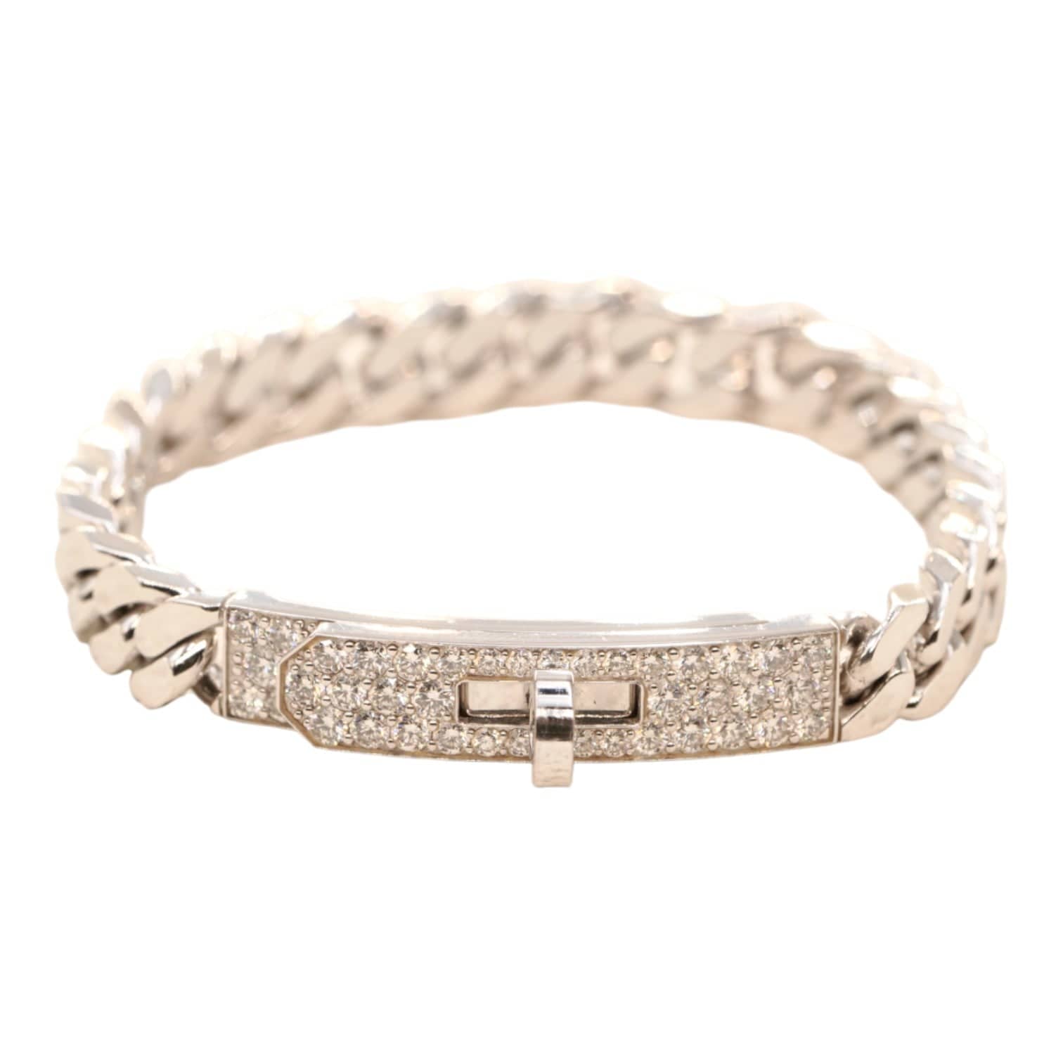 Hermes Kelly Diamond Bangle - Size SH