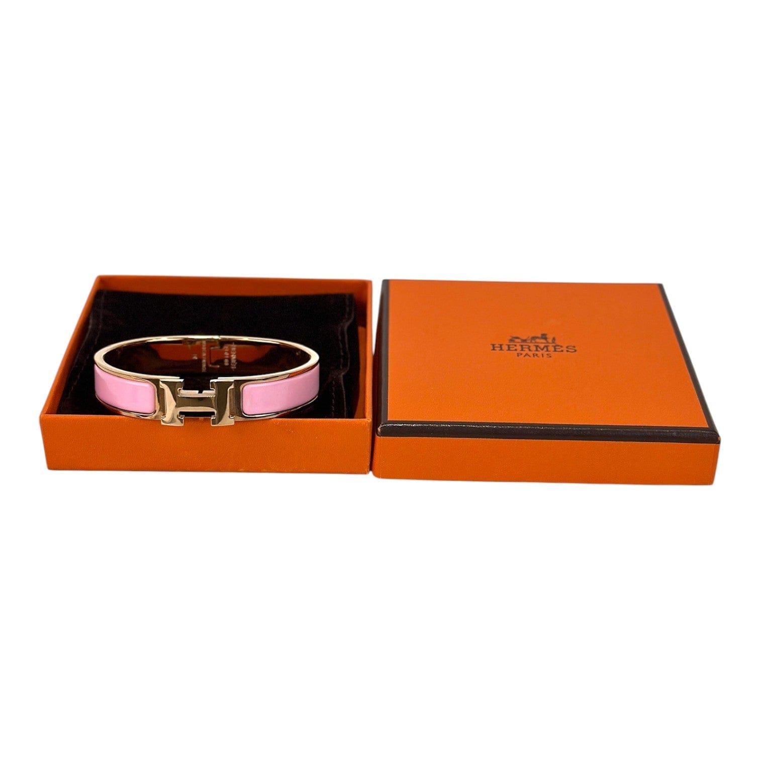Hermes Hermes Pink H Clic Bracelet
