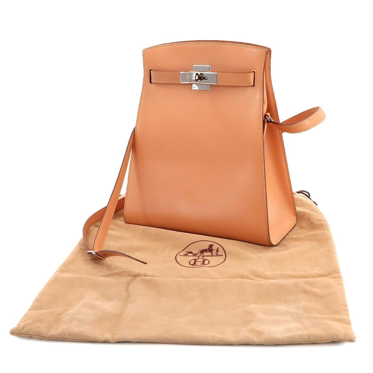 HERMES HERMES Kelly Sport MM Shoulder Bag Box Calf Leather Pink Purse 90272945