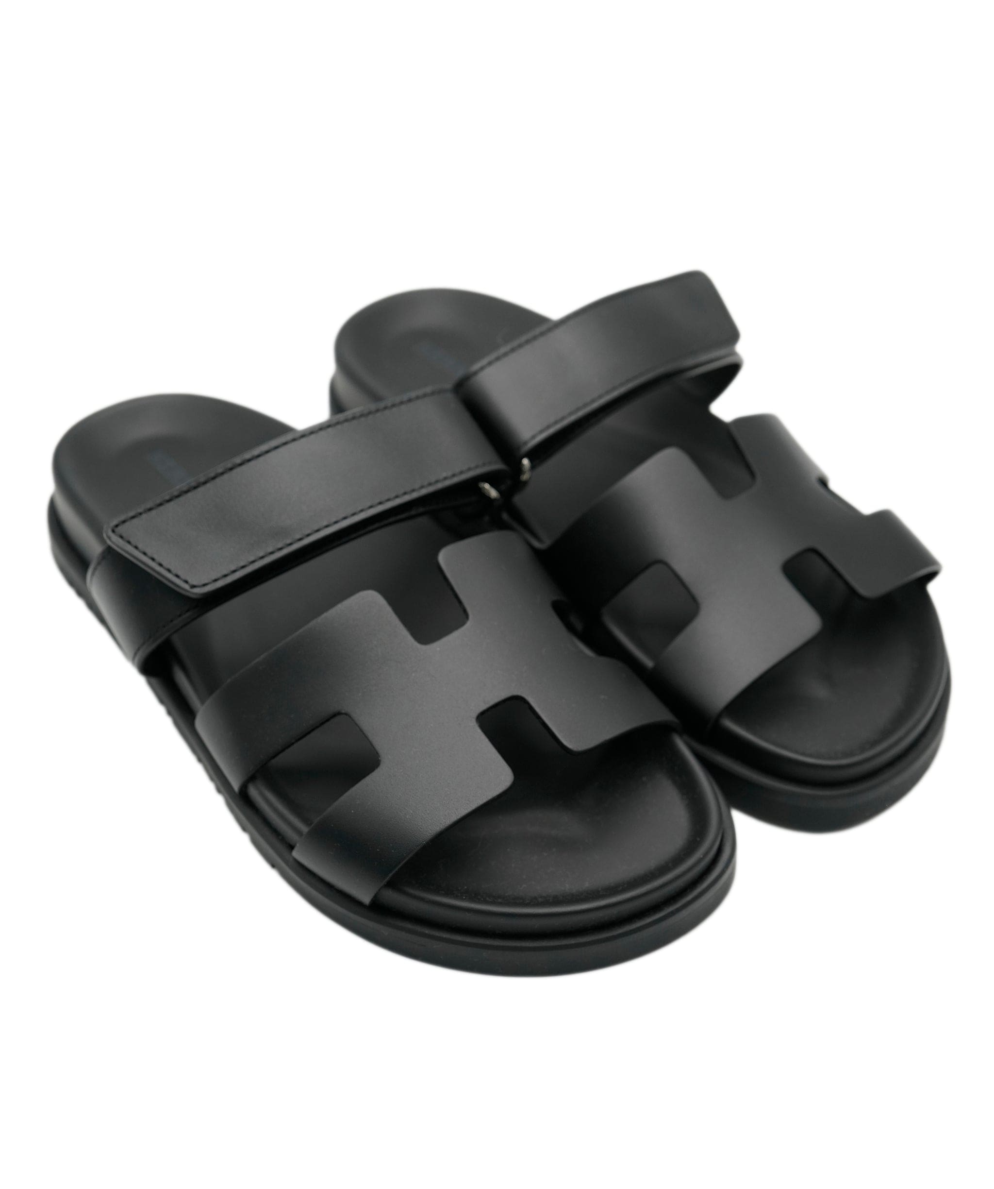 Hermès Hermes Chypre Black Boxcalf Size 36.5 SKC1570