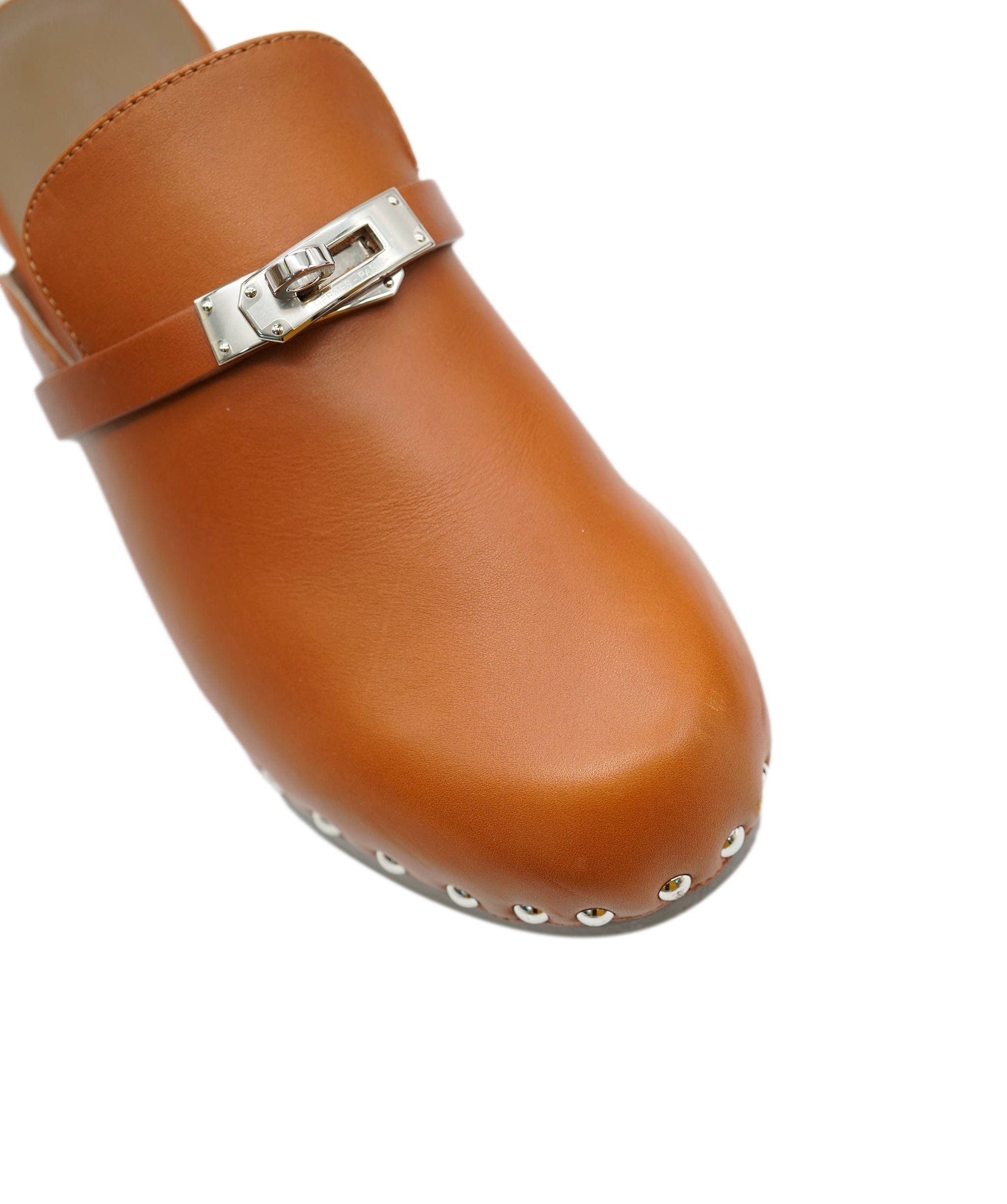 Hermès Hermes Natural Clogs with turnlocks size 39 AVL1150