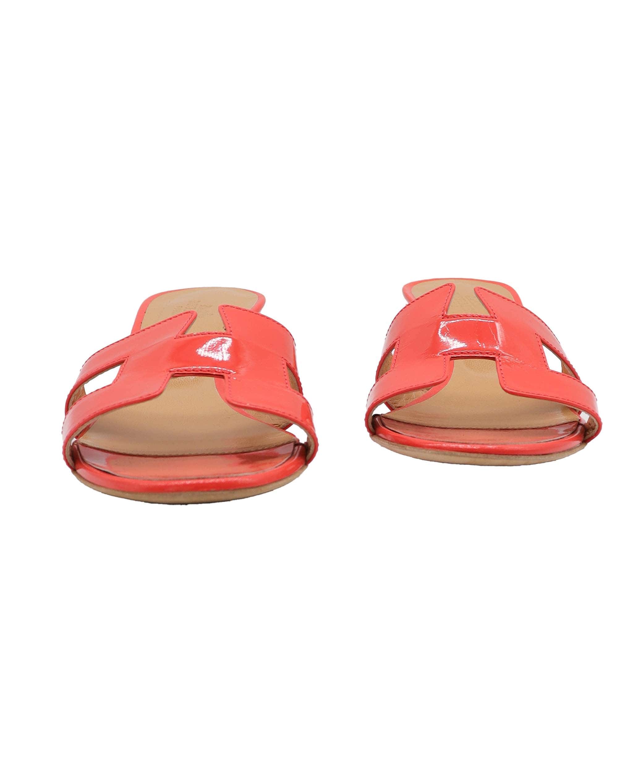 Hermès Hermes Oasis Orange Patent SYL1075