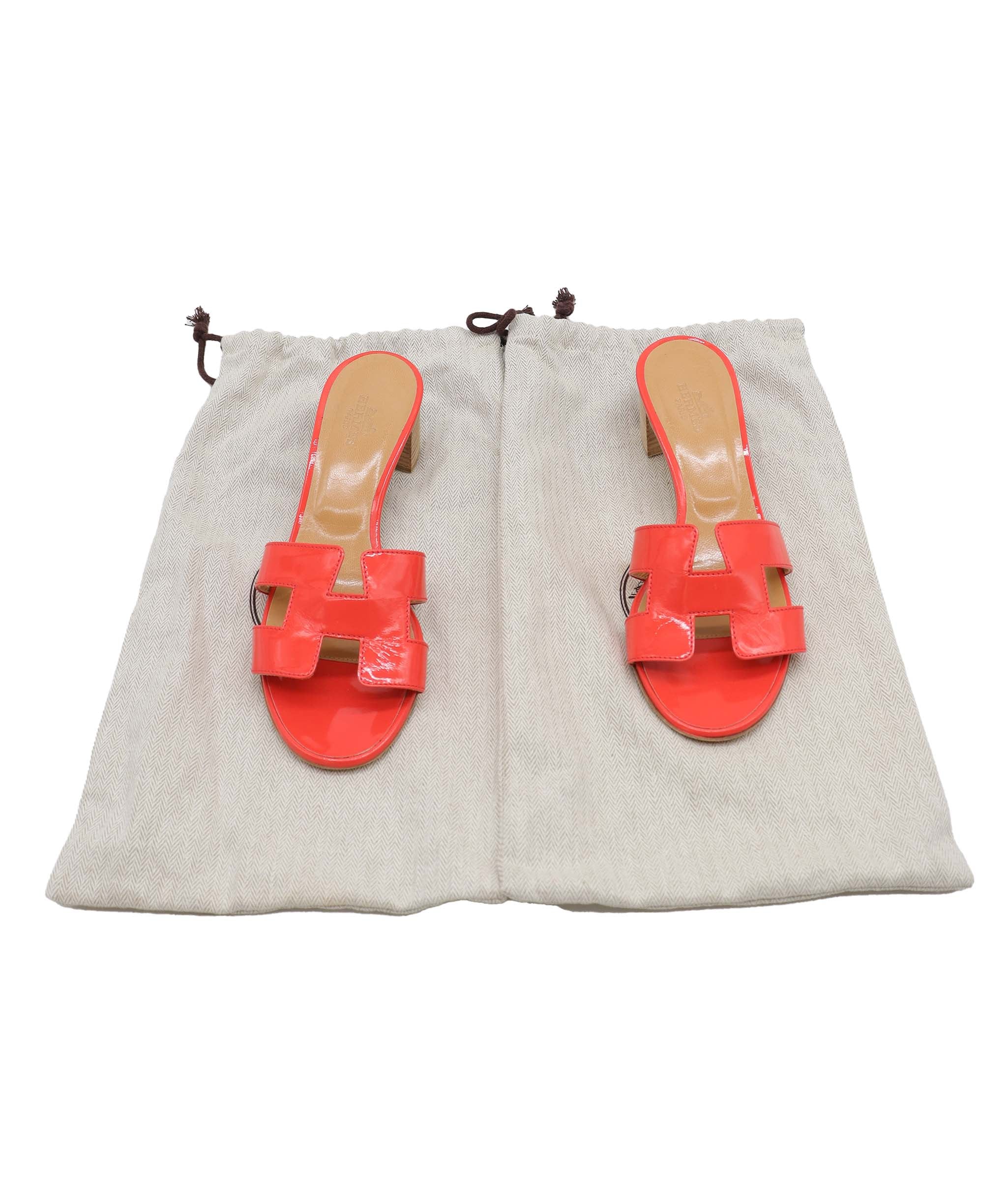 Hermès Hermes Oasis Orange Patent SYL1075