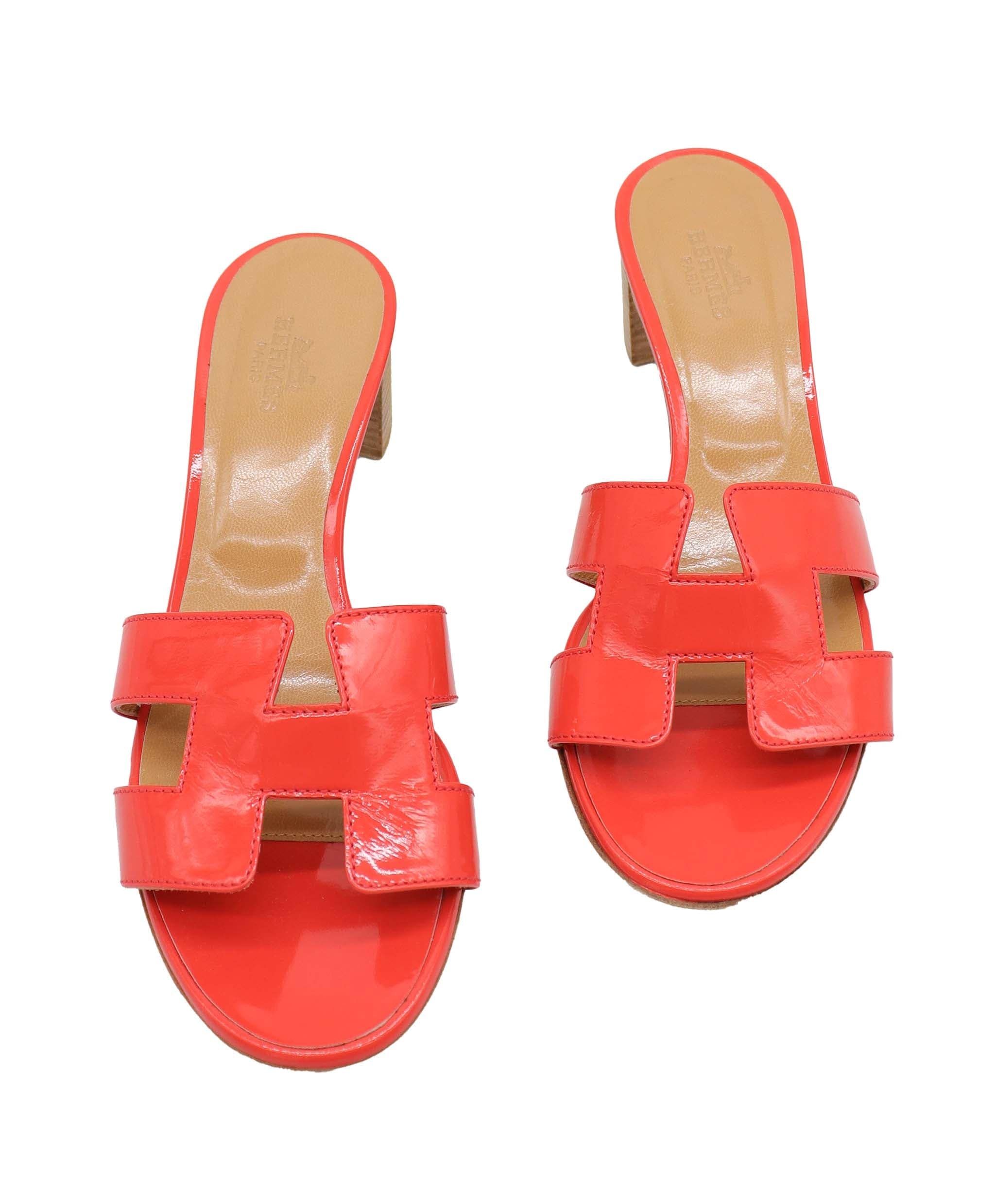 Hermès Hermes Oasis Orange Patent SYL1075