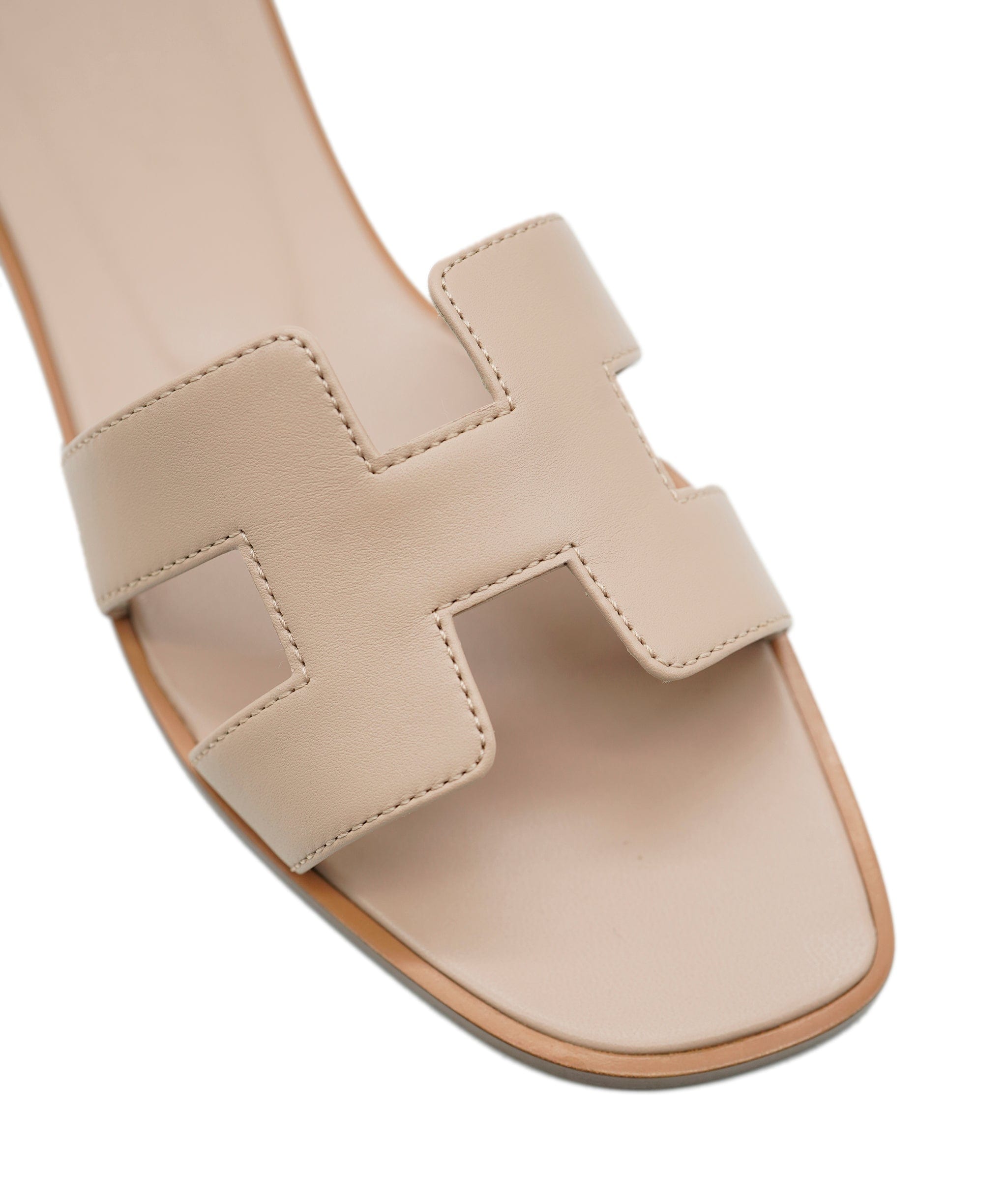 Hermès Oran Sandals, Beige Nude, Size 38