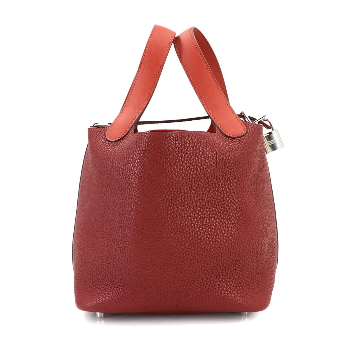 HERMES HERMES Picotin Lock Touch PM Hand Bag Taurillon Clemence Swift Rouge H 90300563