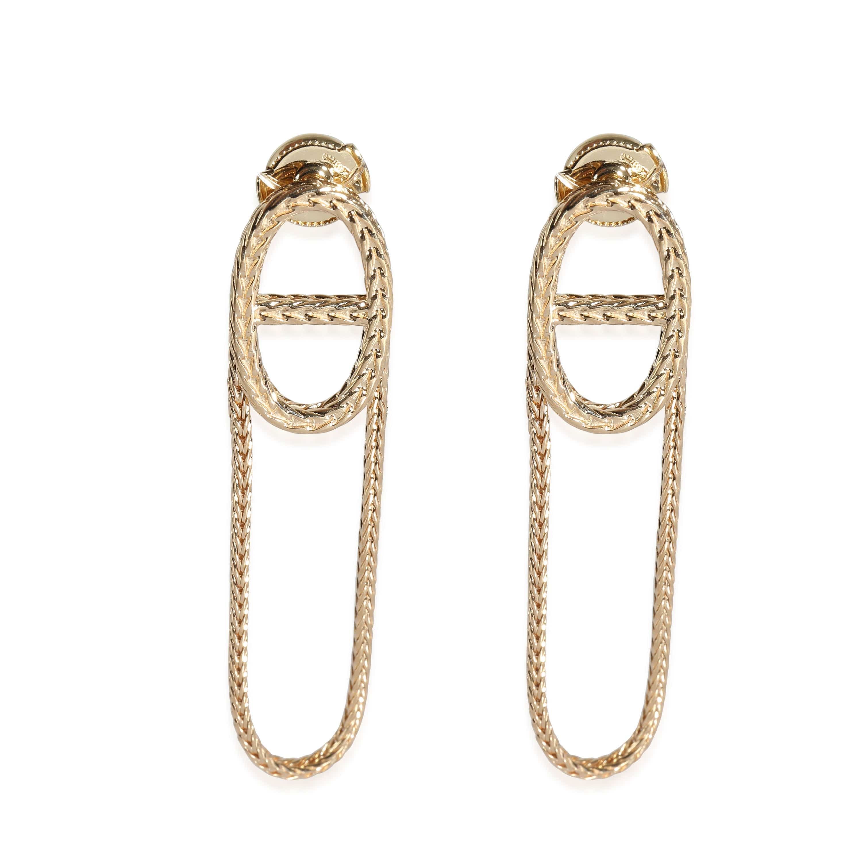 Hermès Hermès Chaine d'ancre Danae Earrings in 18K Yellow Gold