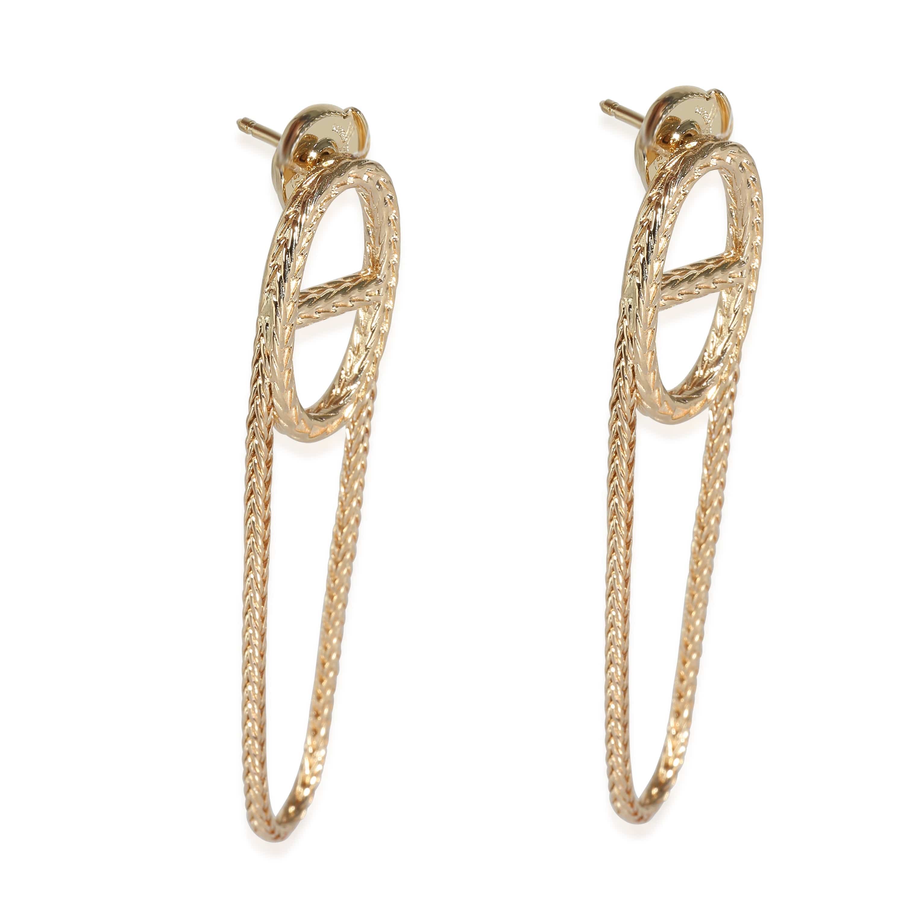 Hermès Hermès Chaine d'ancre Danae Earrings in 18K Yellow Gold