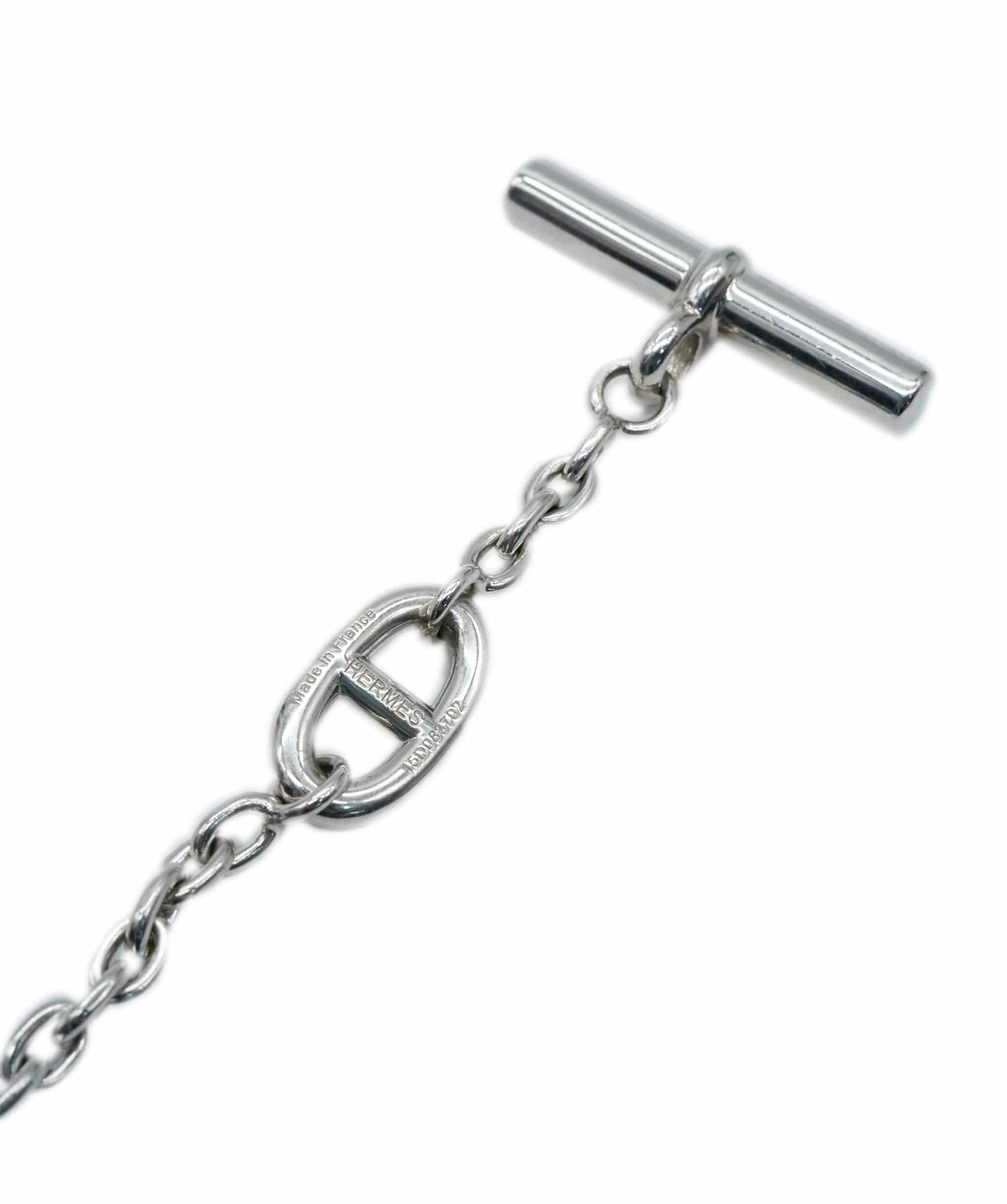 Hermès Hermés Chaine d'Ancre Farandole Long Necklace Silver ASL10054