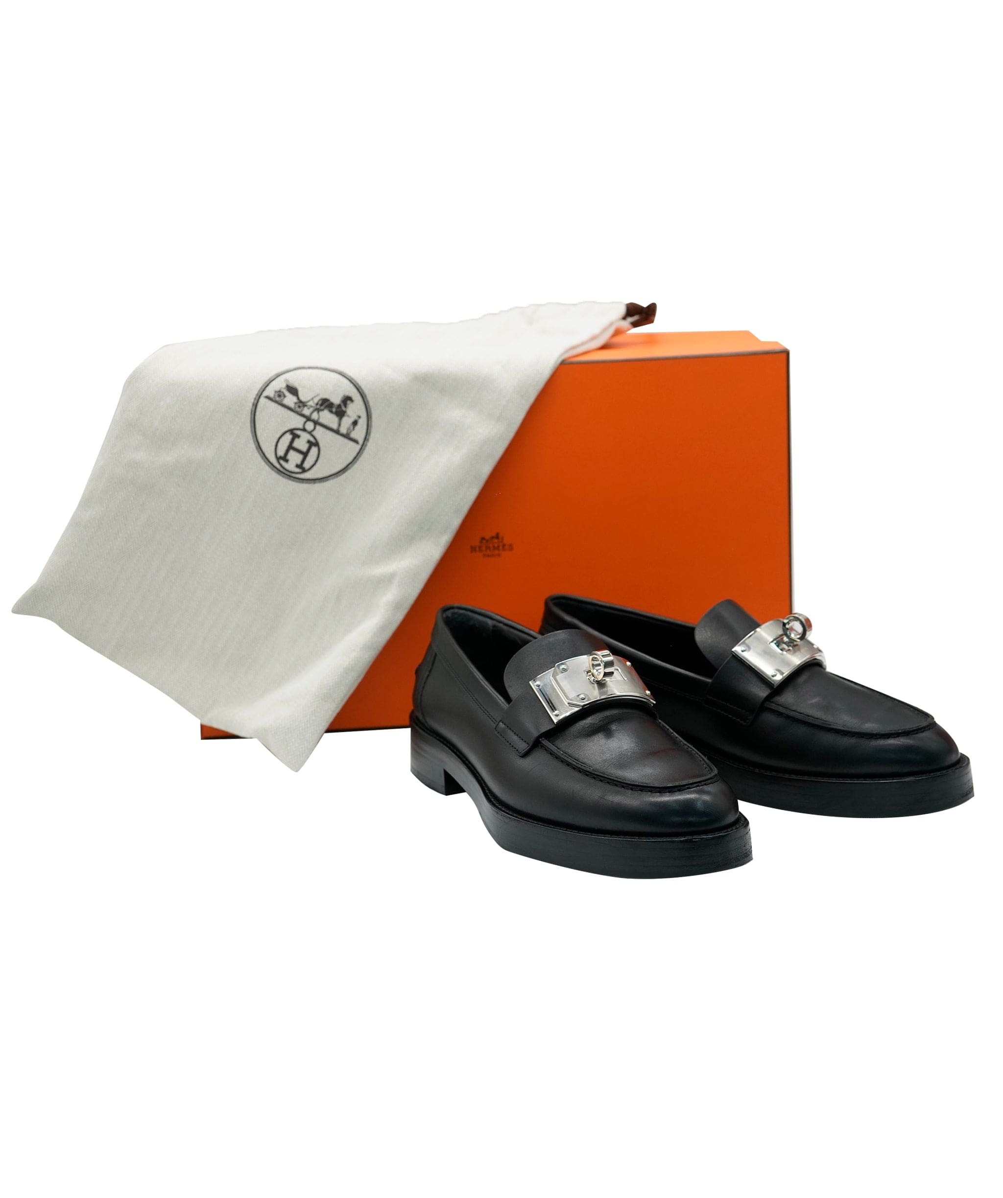 Hermès Hermes Black Hot Loafers BNIB ALC2180