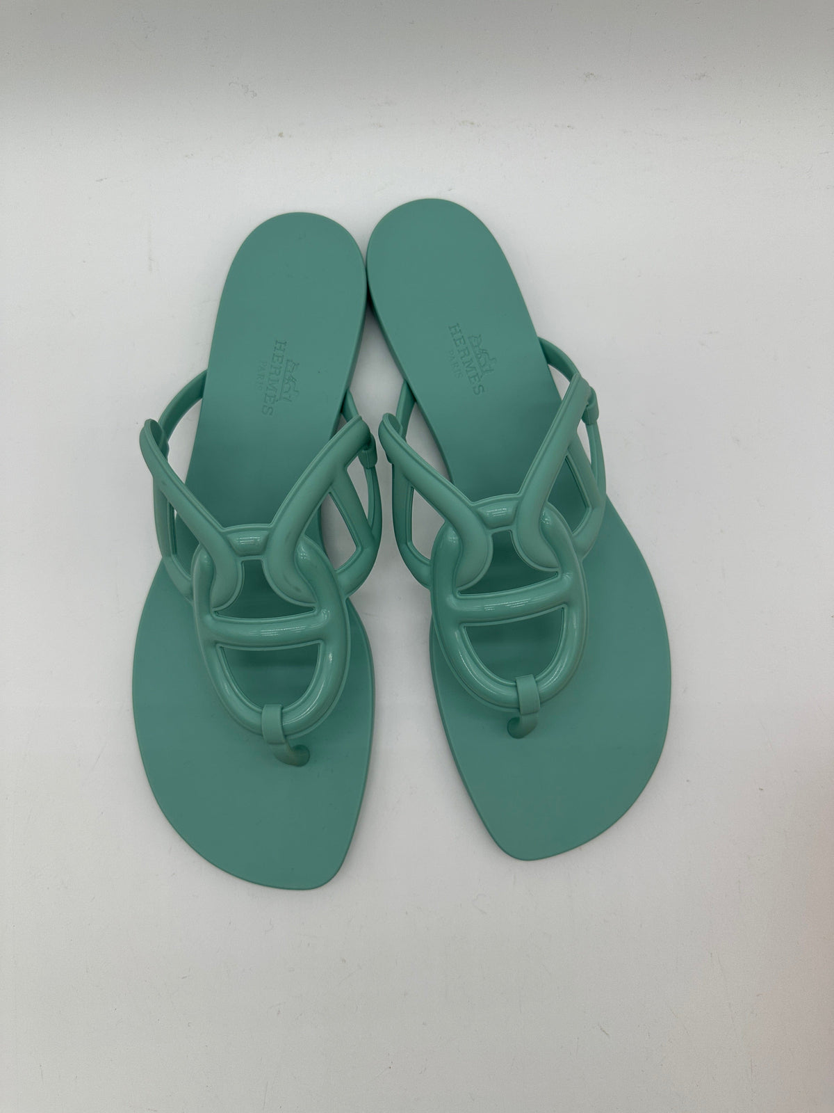 Hermès Hermès Egerie sandal vert 40 PCA984