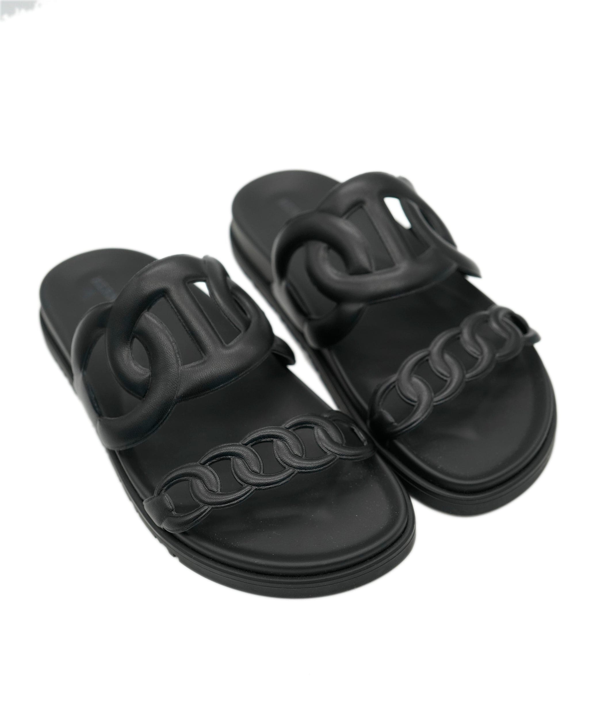 Hermès Hermes Empire Black Sandals  ALC1761