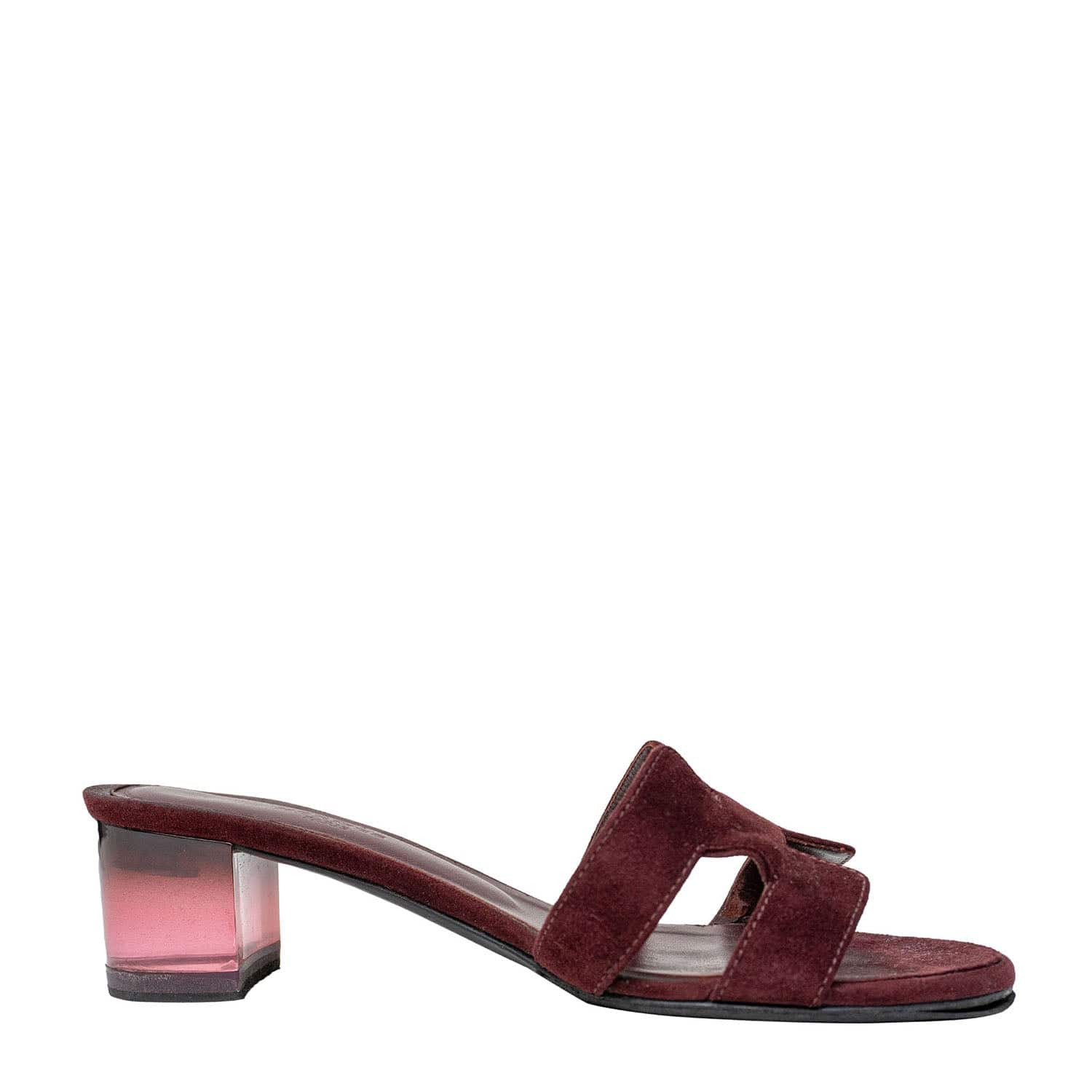 Hermès Hermes Oasis Sandals Burgundy 36.5 SYCH082