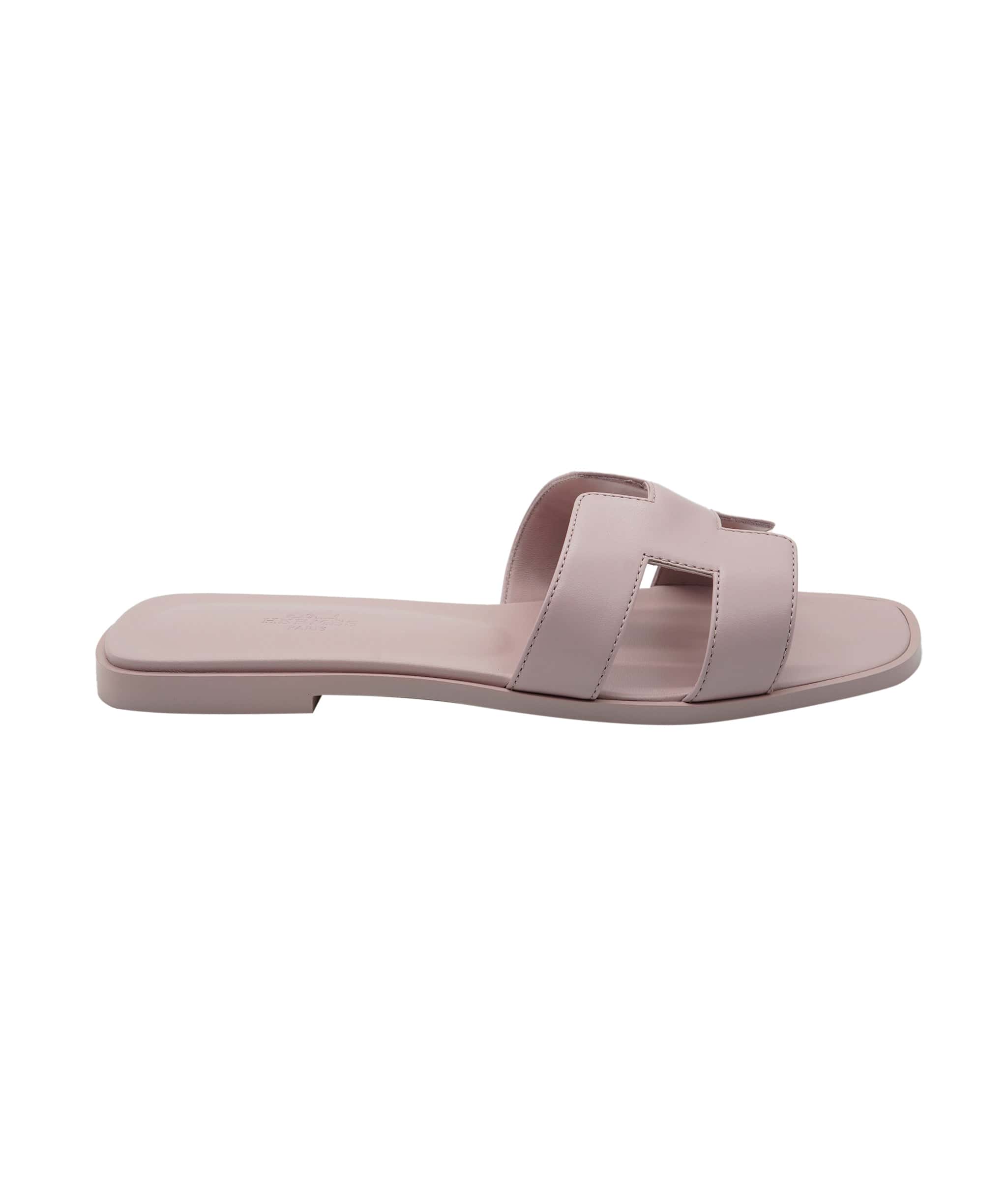 Hermès Hermès Oran Sandal Rose Cancan Box Leather Size 39 01SHU2464 DBXM0074