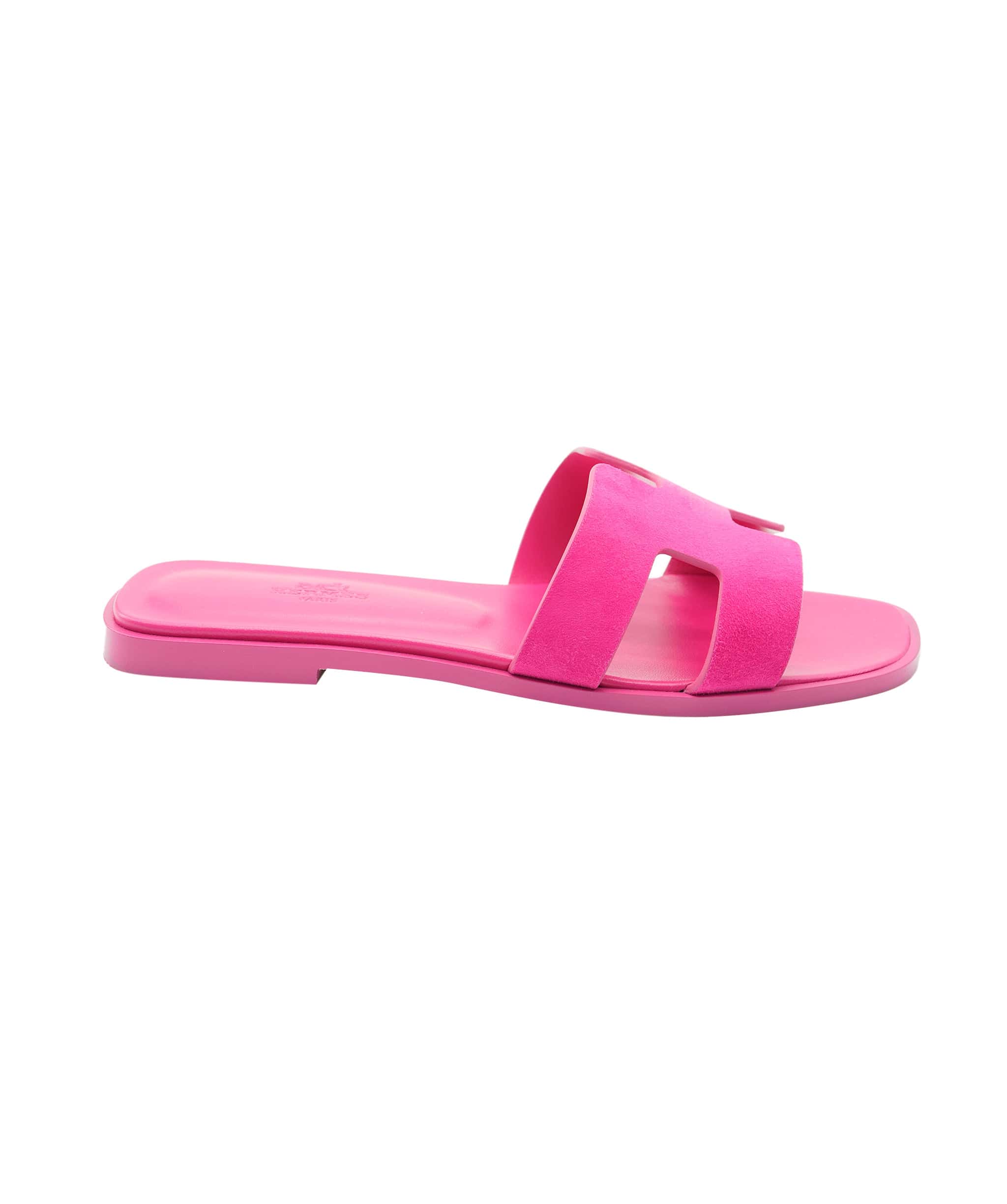 Hermès Hermès Oran Sandal Rose Sakura Suede Size 38 01SHU2463 DBXM0070