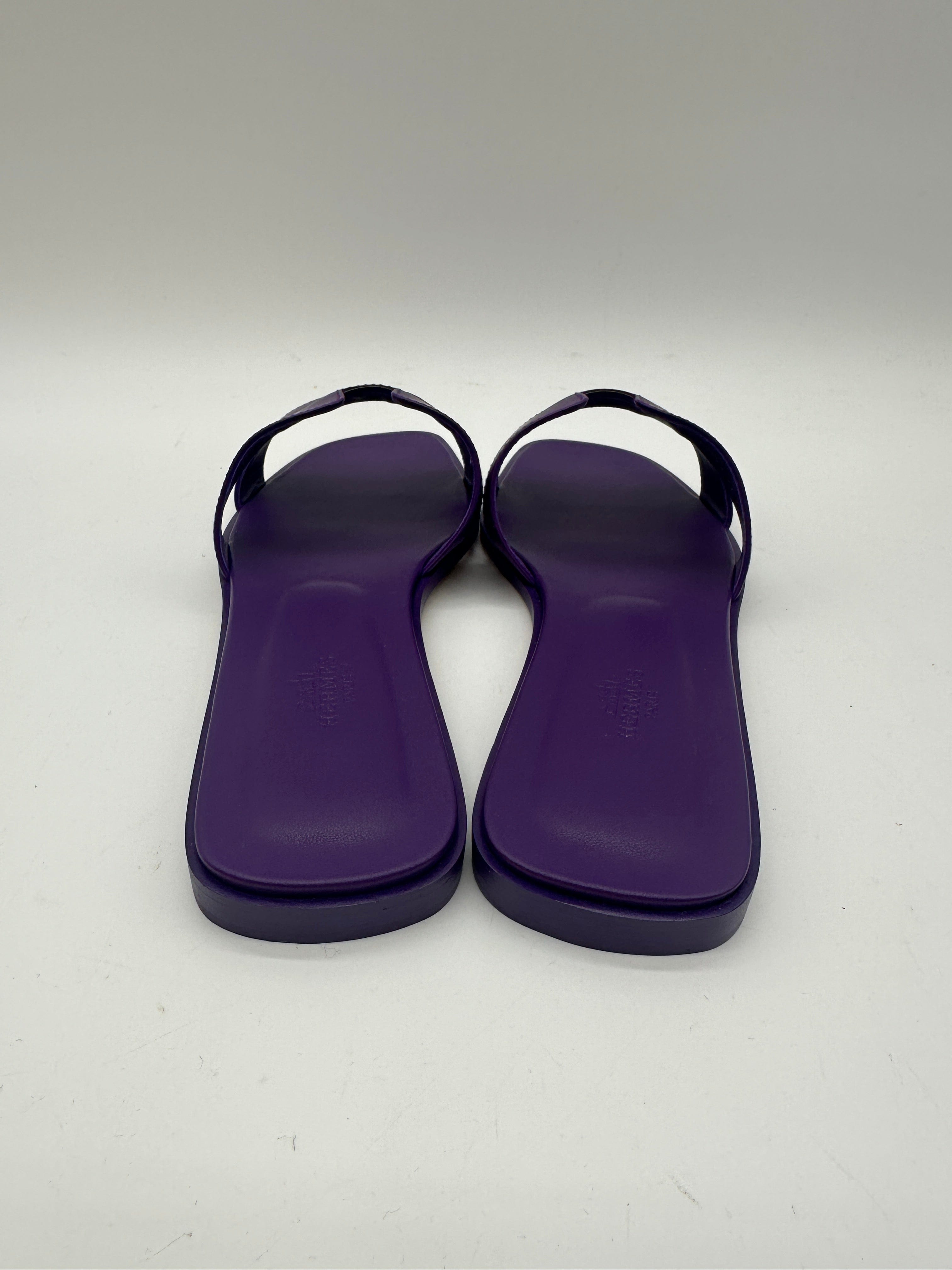 Hermès Hermès Oran sandal Violet 405  PCA989