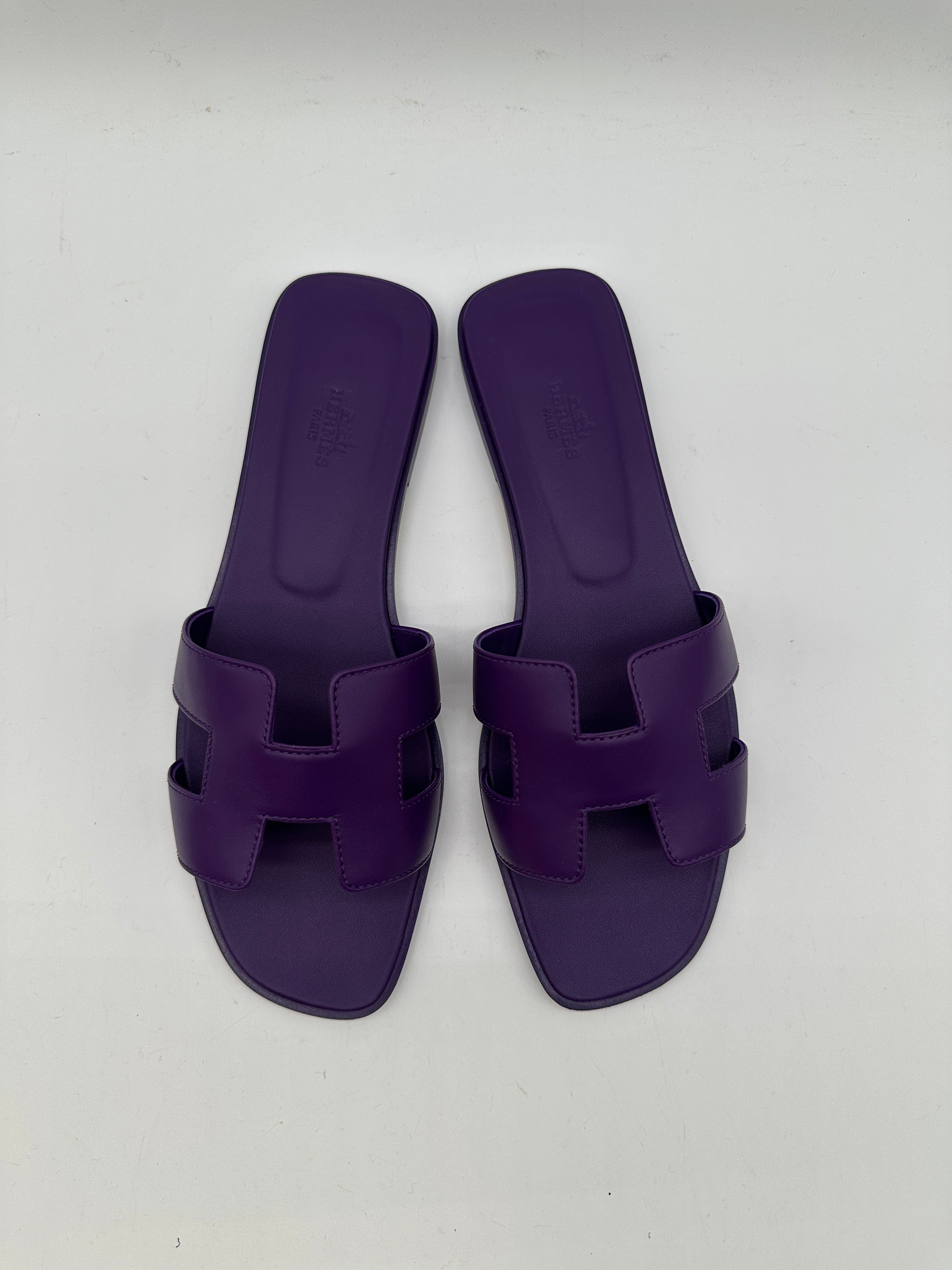 Hermès Hermès Oran sandal Violet 405  PCA989