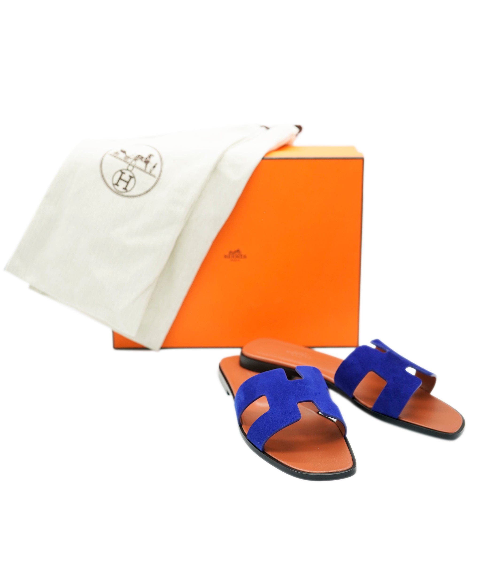 Hermès Hermes Orans 39 Royal Blue  Suade AVC2116