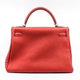 Hermes 133. Hermes Kelly 32cm Togo Leather D5 Geranium PHW T Stamp