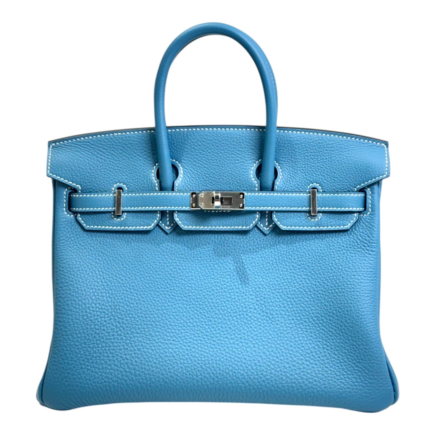 Hermes Hermes Birkin 25cm Blue Jean Togo with PHW - W Stamp