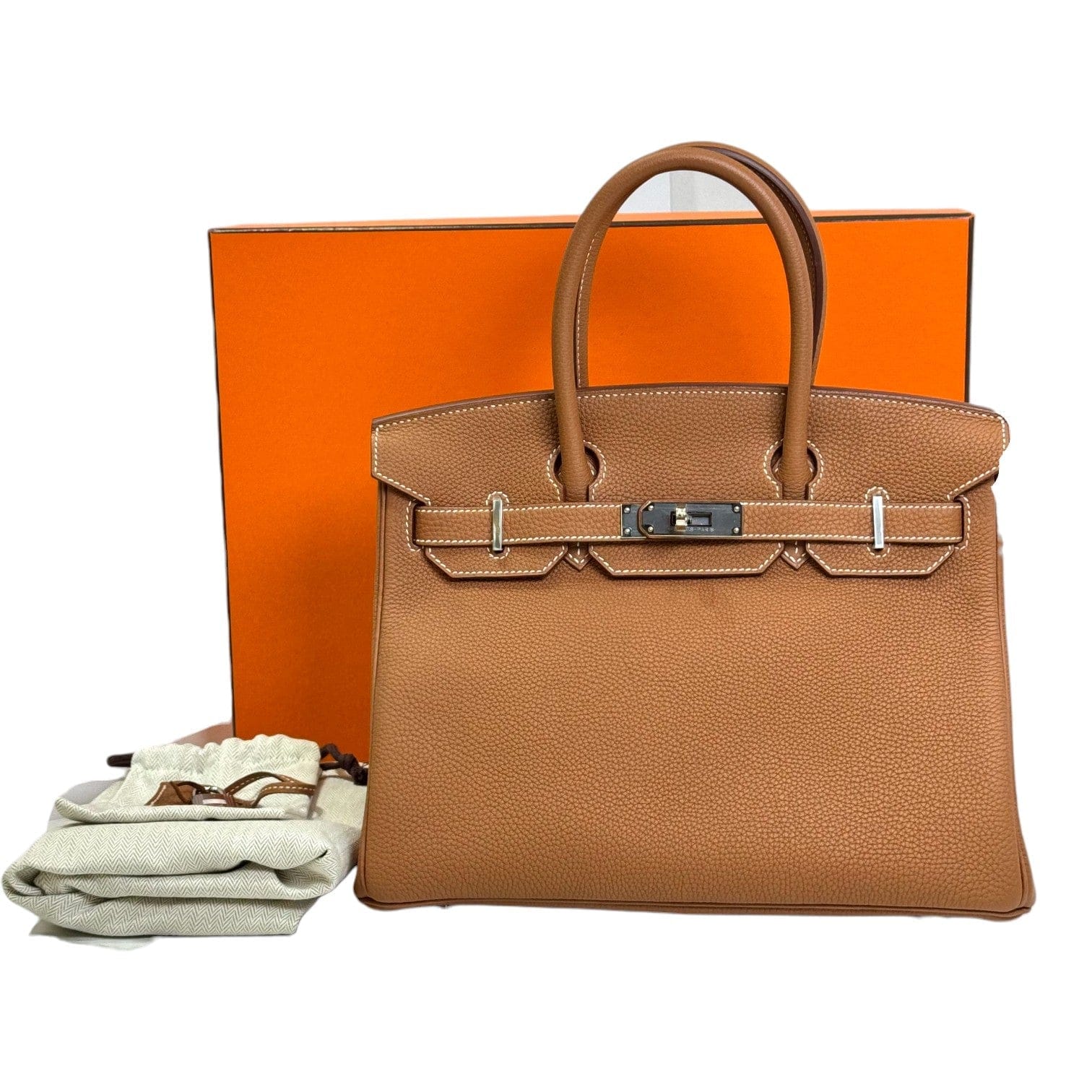 Hermes Hermes Birkin 30 Gold/Silver Togo