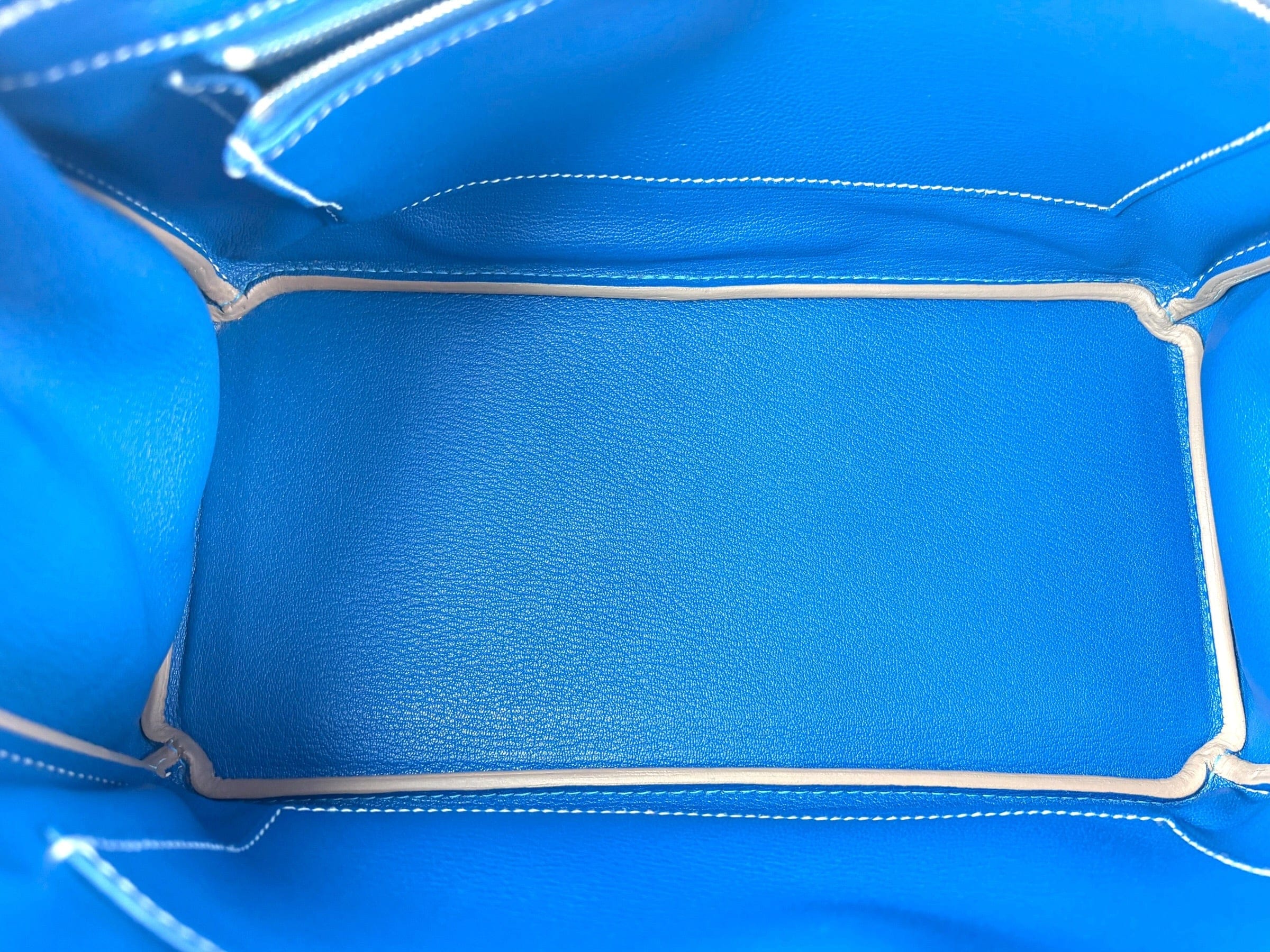 Hermes Hermes Birkin 30 in Blue Epsom with PHW