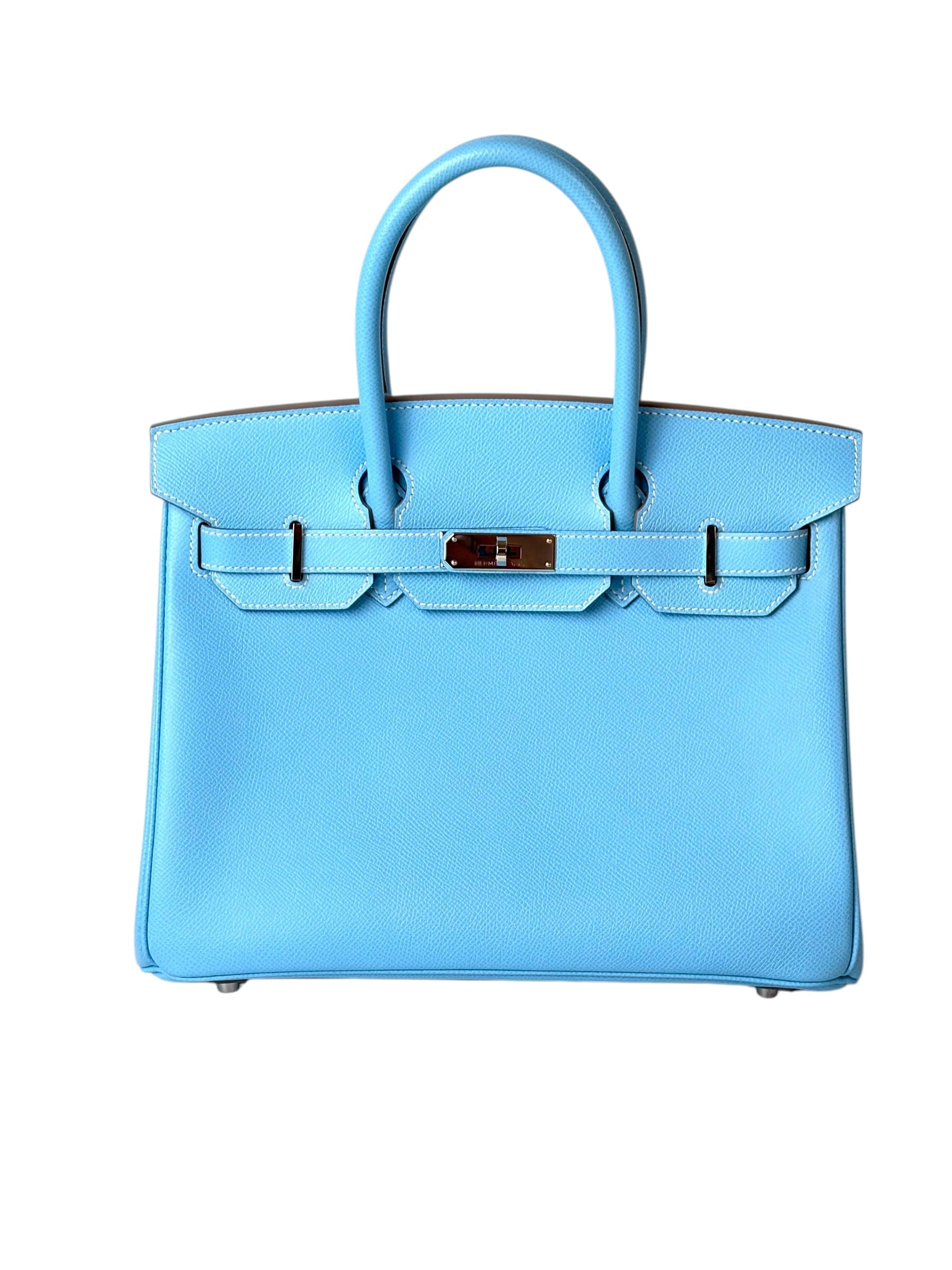 Hermes Hermes Birkin 30 in Blue Epsom with PHW