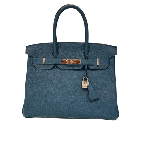 Hermes Hermes Birkin 30 Togo Blue with PHW