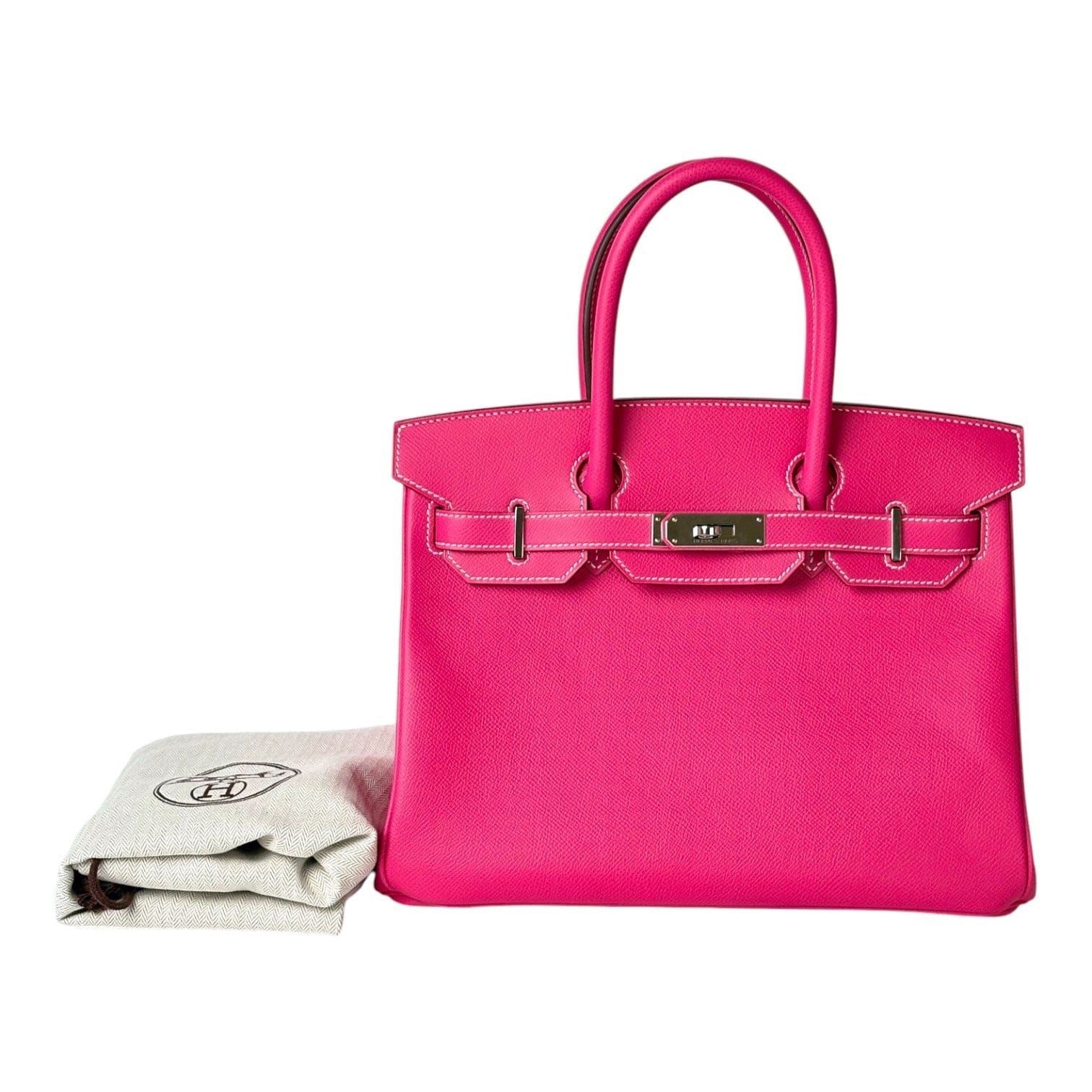 Hermes Hermes Birkin 30cm Bag Rose Pink in Epsom with PHW