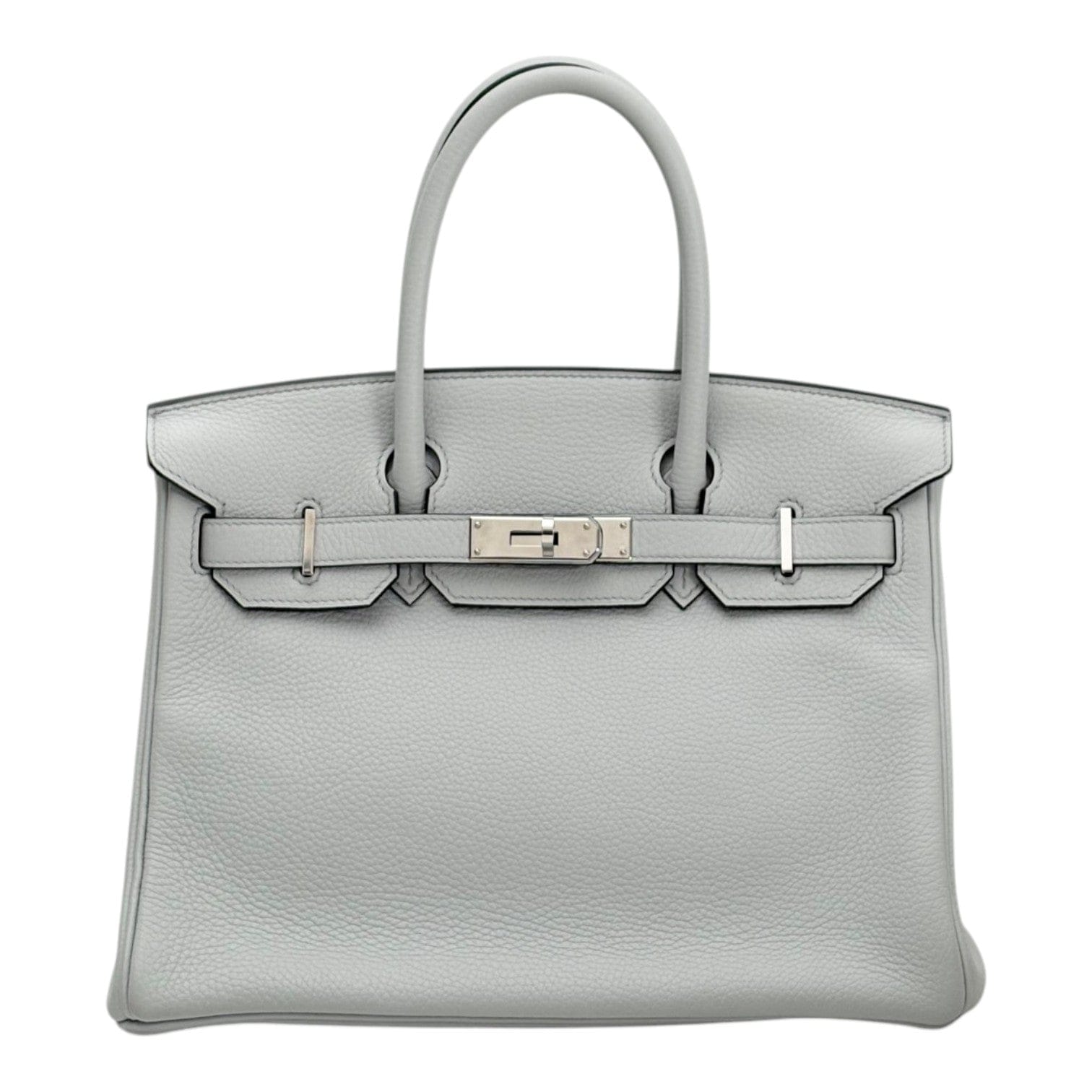 Hermes Hermes Birkin 30cm in Blue Glacier Togo with PHW