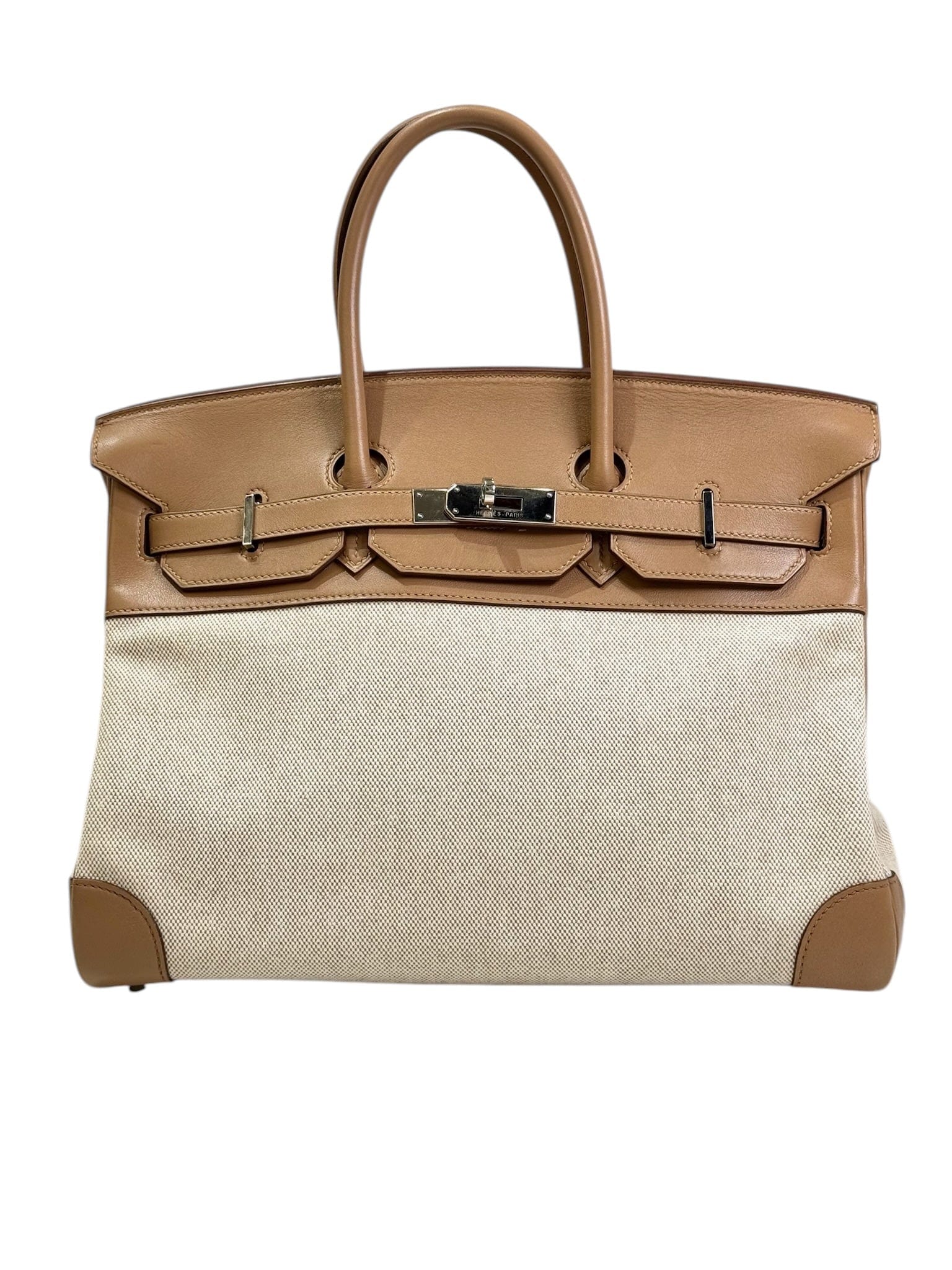 Hermes Hermes Birkin 35cm Canvas/Swift L Stamp